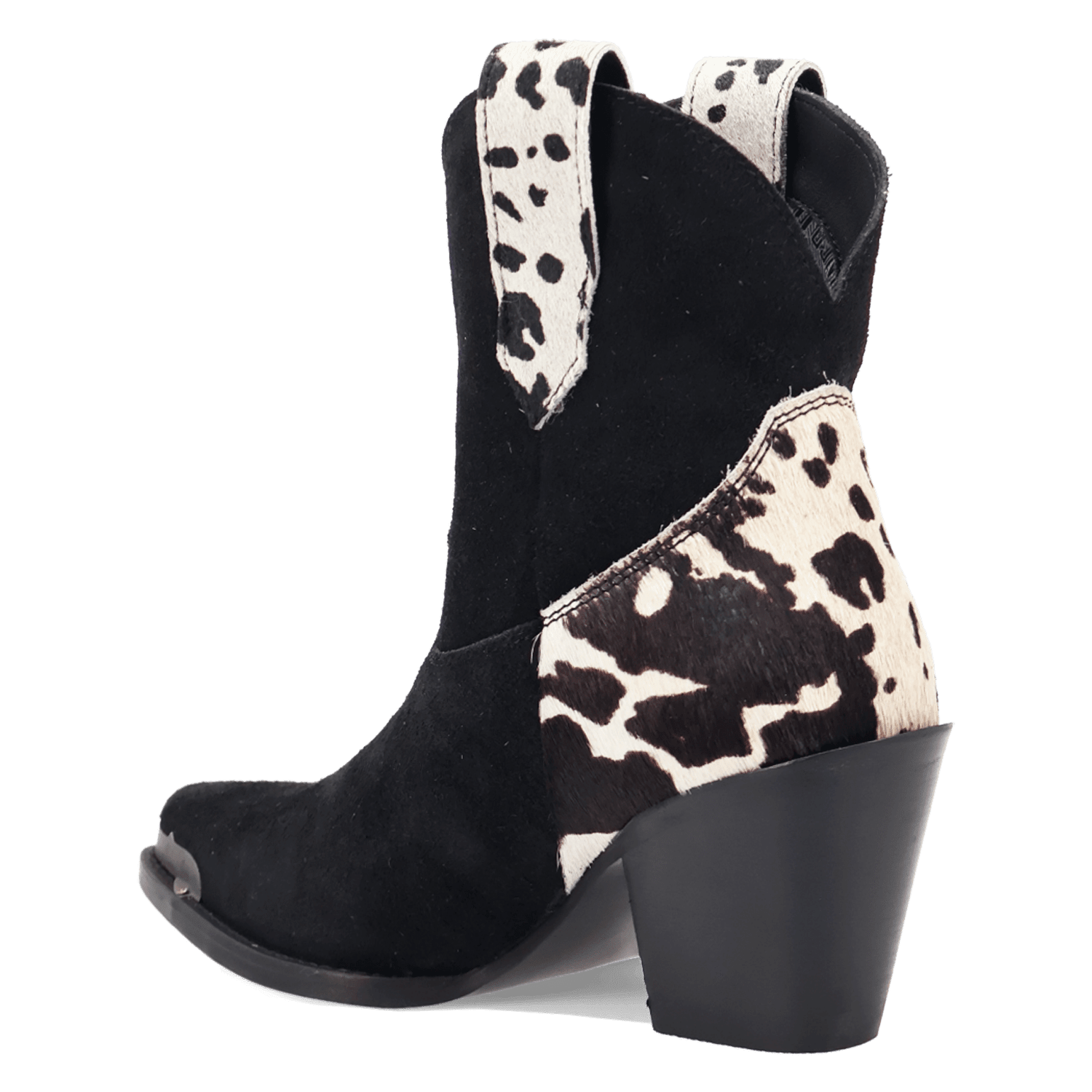 PRODUCT SHOT TEXAS CHARM SUEDE LEATHER BOOTIE AT 270 DEGREE ANGLE