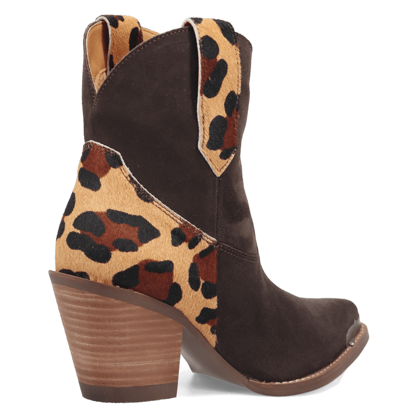 PRODUCT SHOT TEXAS CHARM SUEDE LEATHER BOOTIE AT 315 DEGREE ANGLE