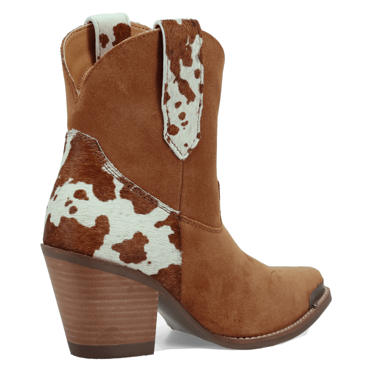 PRODUCT SHOT TEXAS CHARM SUEDE LEATHER BOOTIE AT 315 DEGREE ANGLE