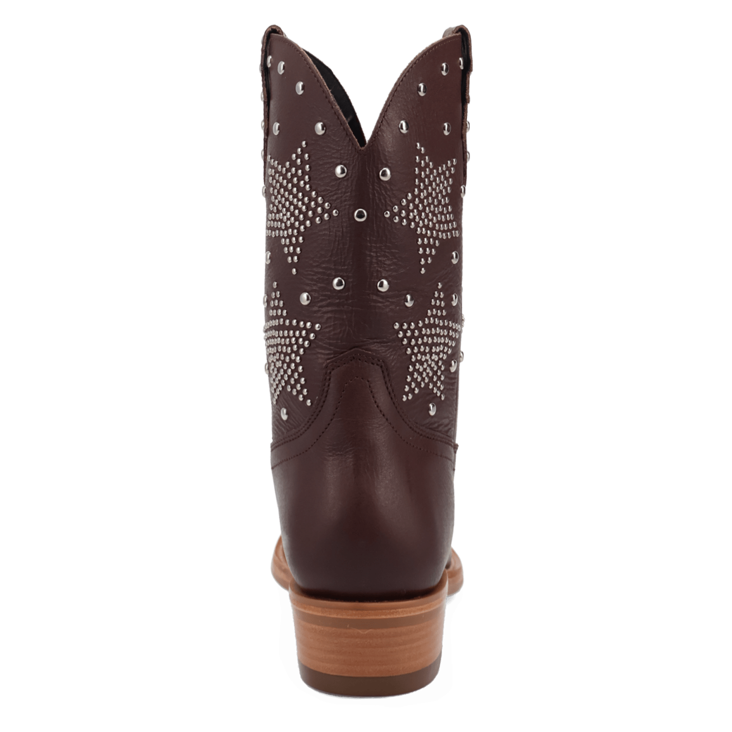 PRODUCT SHOT LONE STAR LEATHER BOOT AT 180 DEGREE BACK ANGLE
