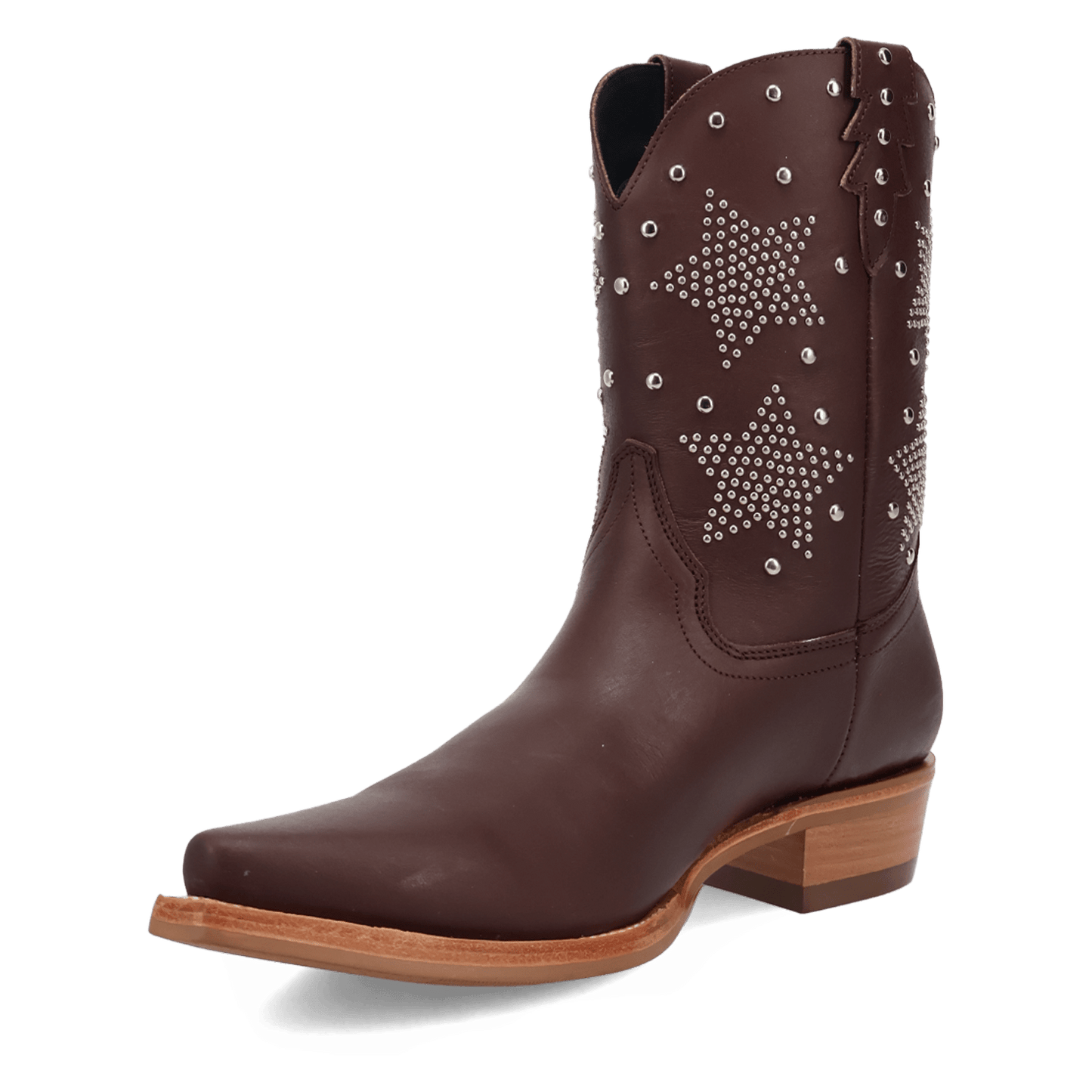 PRODUCT SHOT LONE STAR LEATHER BOOT AT 225 DEGREE ANGLE