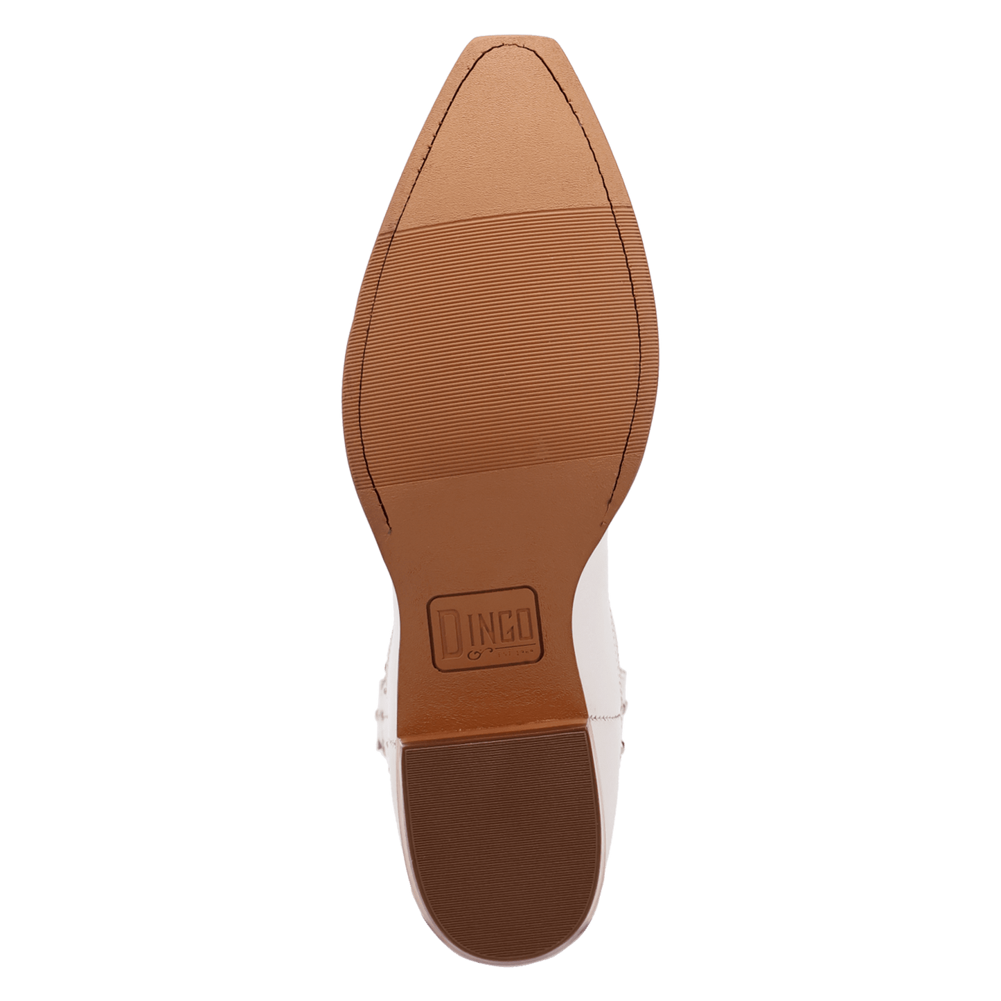 PRODUCT SHOT LONE STAR LEATHER BOOT AT OUTSOLE ANGLE