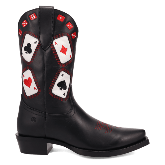 PRODUCT SHOT ACE HIGH LEATHER BOOT AT 90 DEGREE INSIDE ANGLE