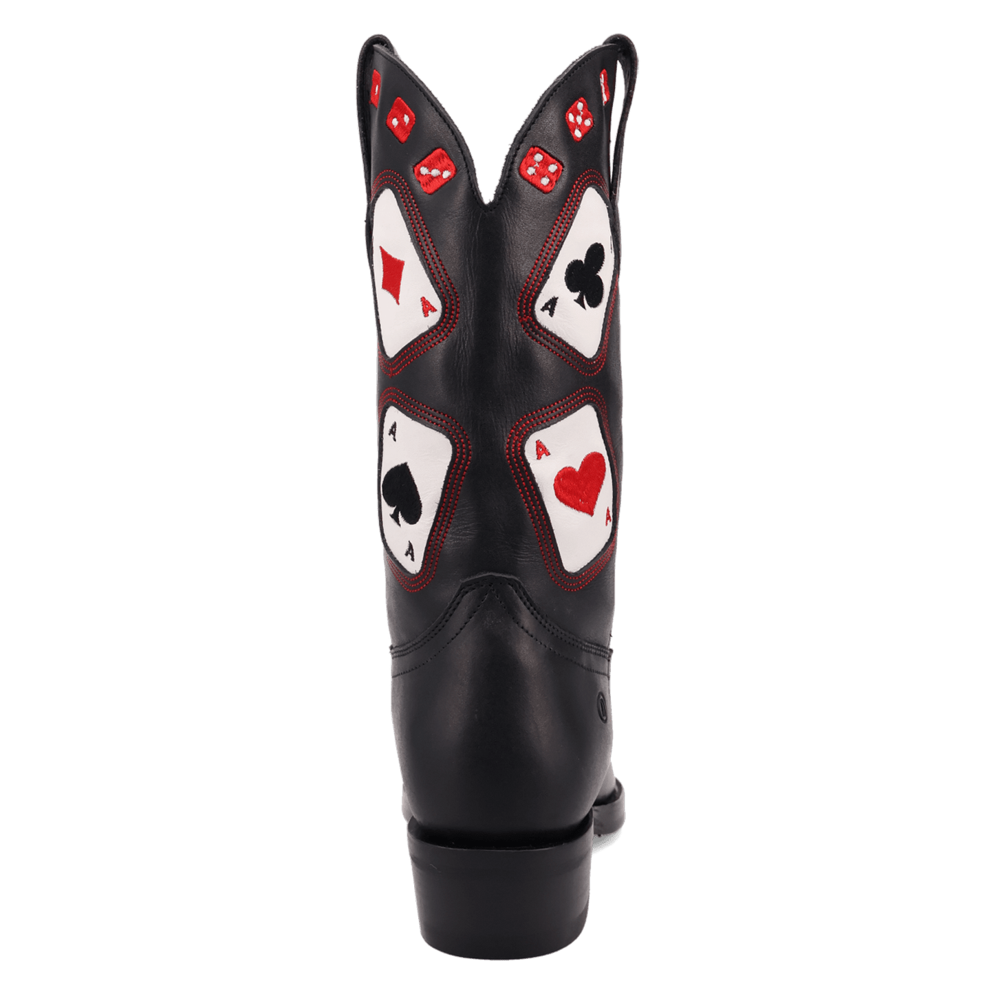 PRODUCT SHOT ACE HIGH LEATHER BOOT AT 180 DEGREE BACK ANGLE