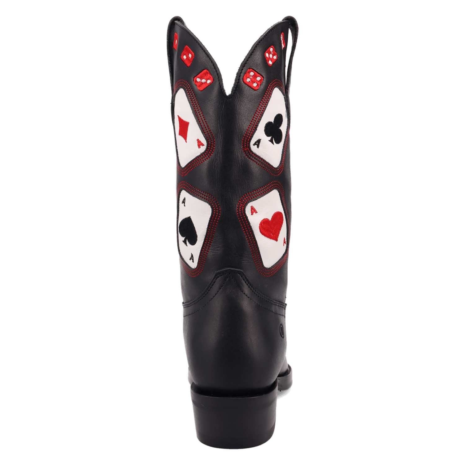PRODUCT SHOT ACE HIGH LEATHER BOOT AT 180 DEGREE BACK ANGLE
