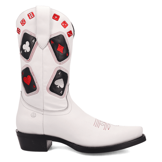 PRODUCT SHOT ACE HIGH LEATHER BOOT AT 90 DEGREE INSIDE ANGLE