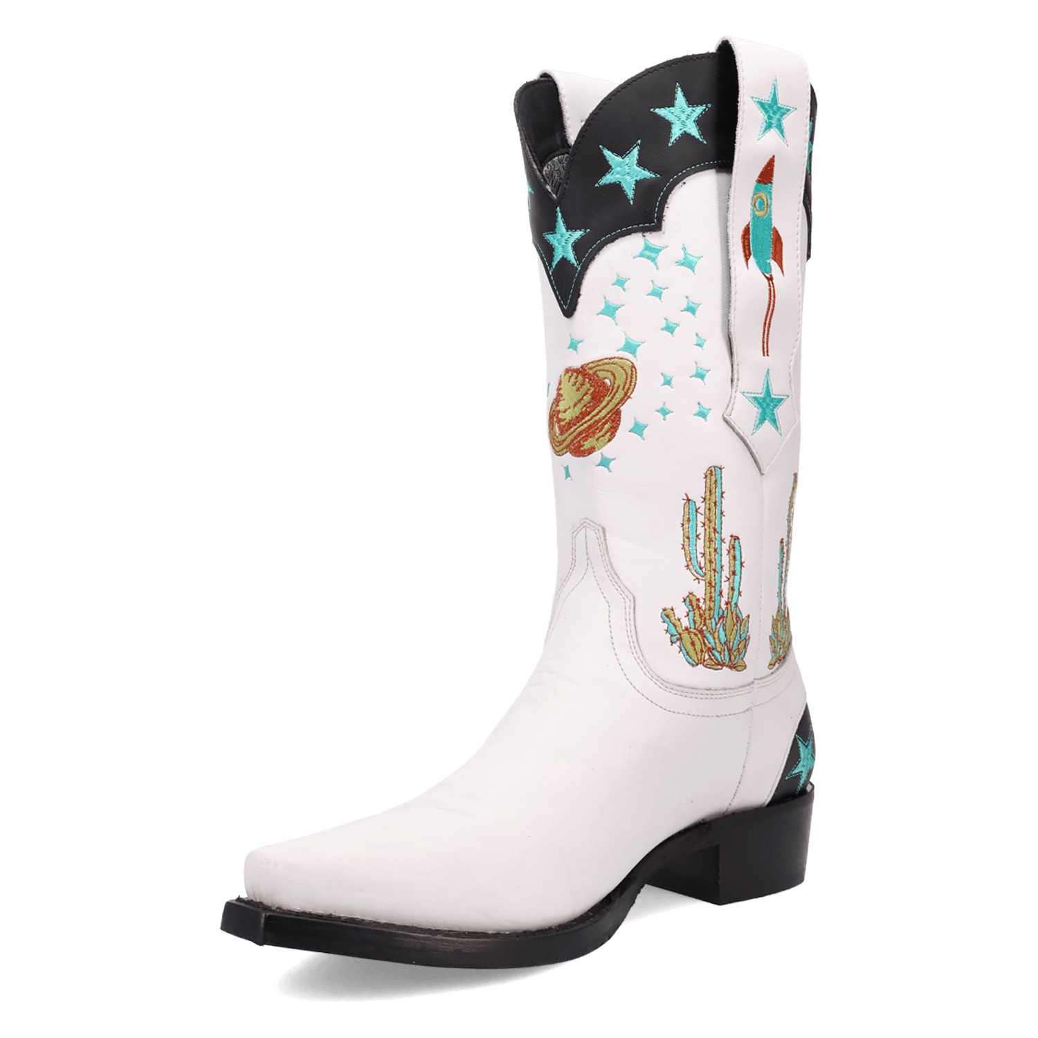 PRODUCT SHOT SPACE COWBOY LEATHER BOOT AT 225 DEGREE ANGLE