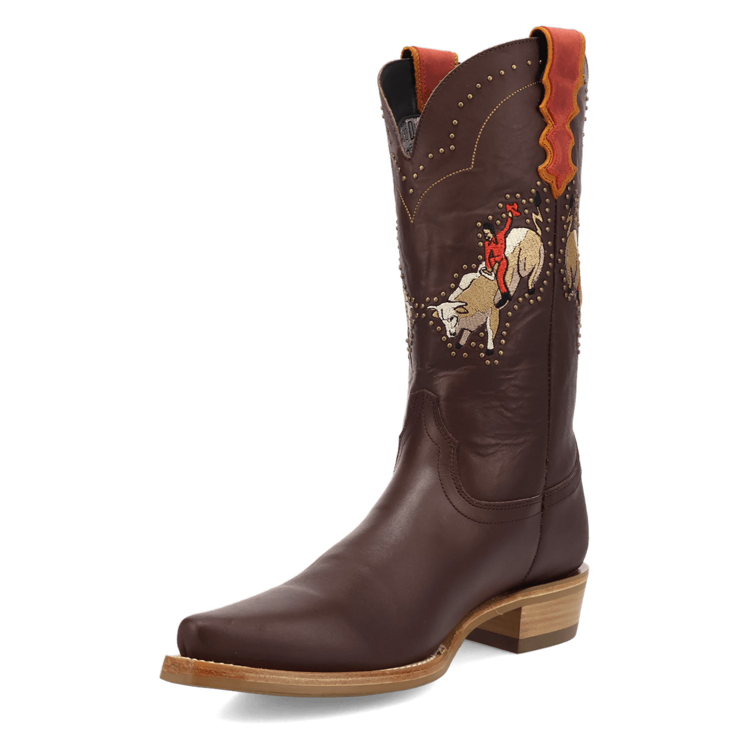 PRODUCT SHOT BUCK YEAH LEATHER BOOT AT 225 DEGREE ANGLE