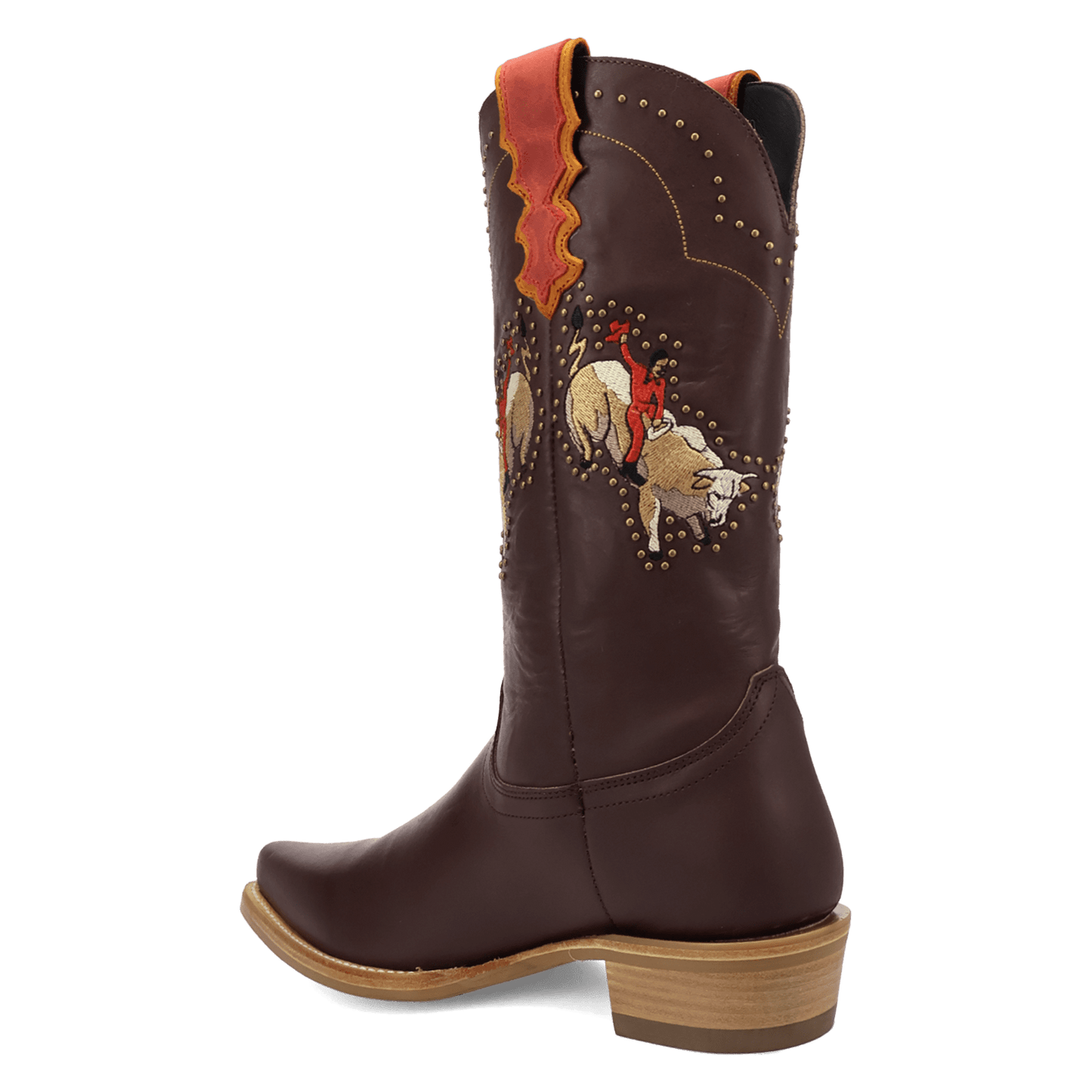 PRODUCT SHOT BUCK YEAH LEATHER BOOT AT 270 DEGREE ANGLE