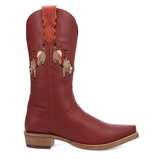 PRODUCT SHOT BUCK YEAH LEATHER BOOT AT 90 DEGREE INSIDE ANGLE