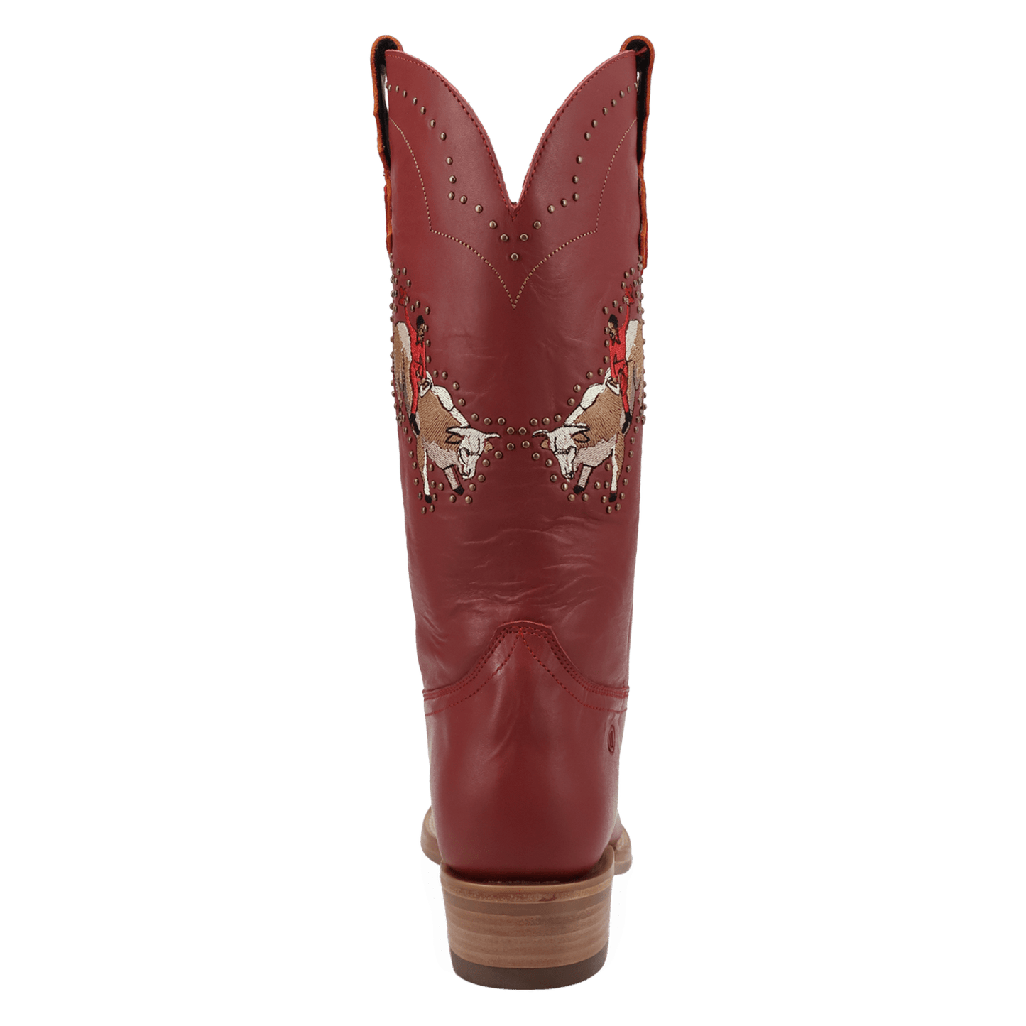 PRODUCT SHOT BUCK YEAH LEATHER BOOT AT 180 DEGREE BACK ANGLE