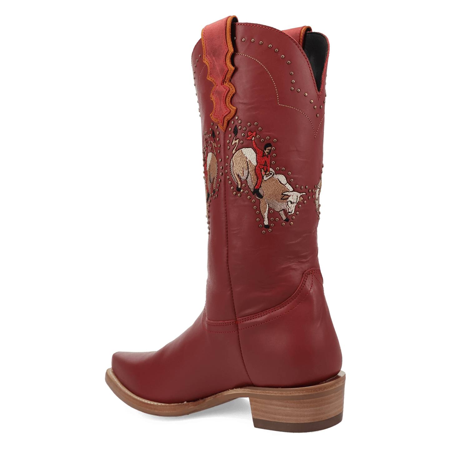 PRODUCT SHOT BUCK YEAH LEATHER BOOT AT 270 DEGREE ANGLE