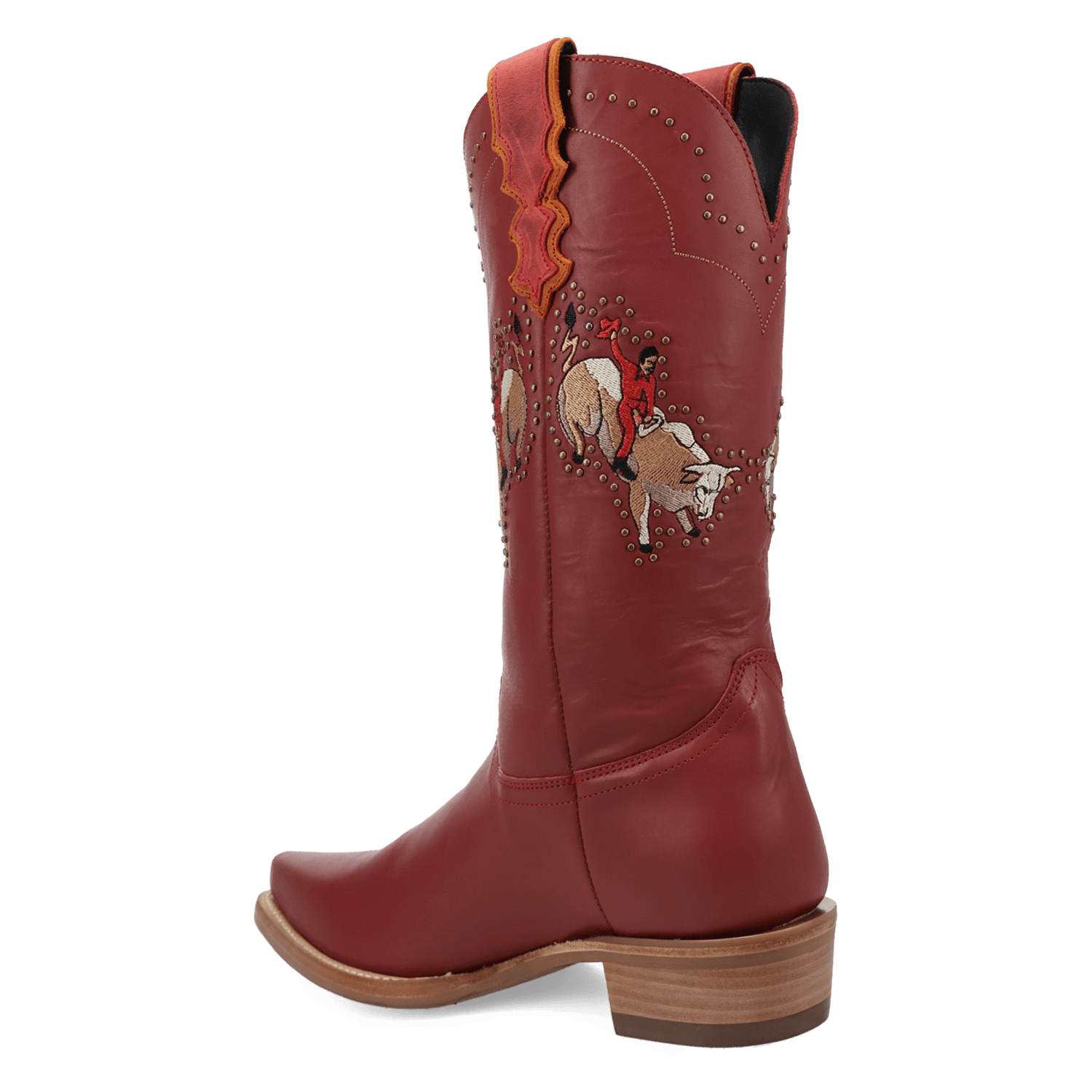 PRODUCT SHOT BUCK YEAH LEATHER BOOT AT 270 DEGREE ANGLE