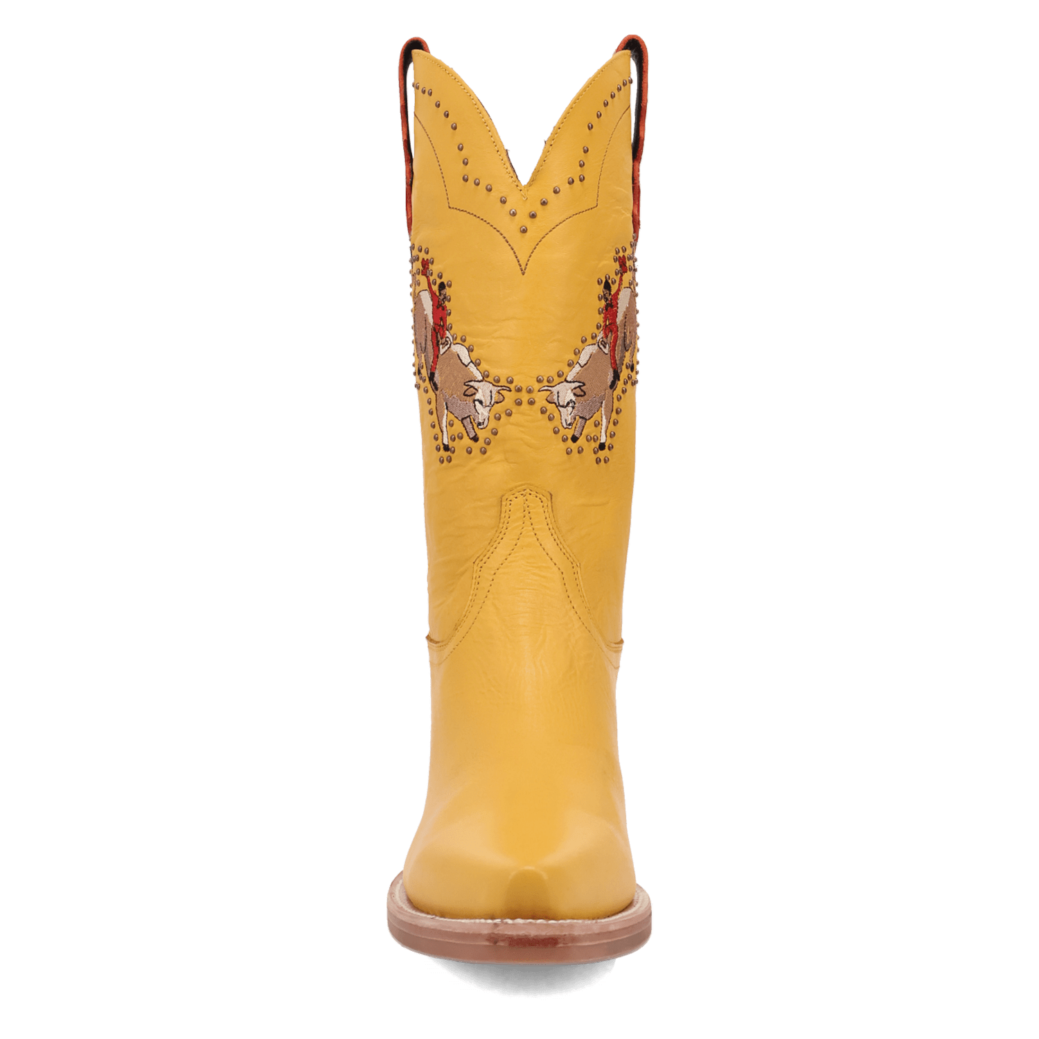 PRODUCT SHOT BUCK YEAH LEATHER BOOT AT FRONT ANGLE