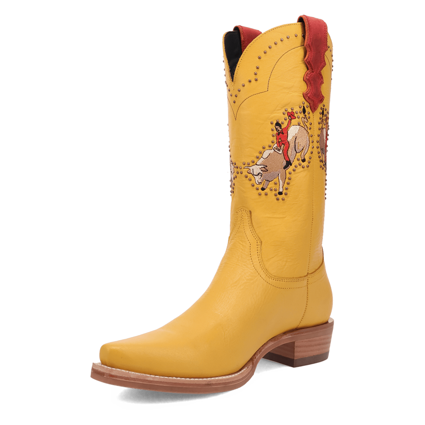 PRODUCT SHOT BUCK YEAH LEATHER BOOT AT 225 DEGREE ANGLE