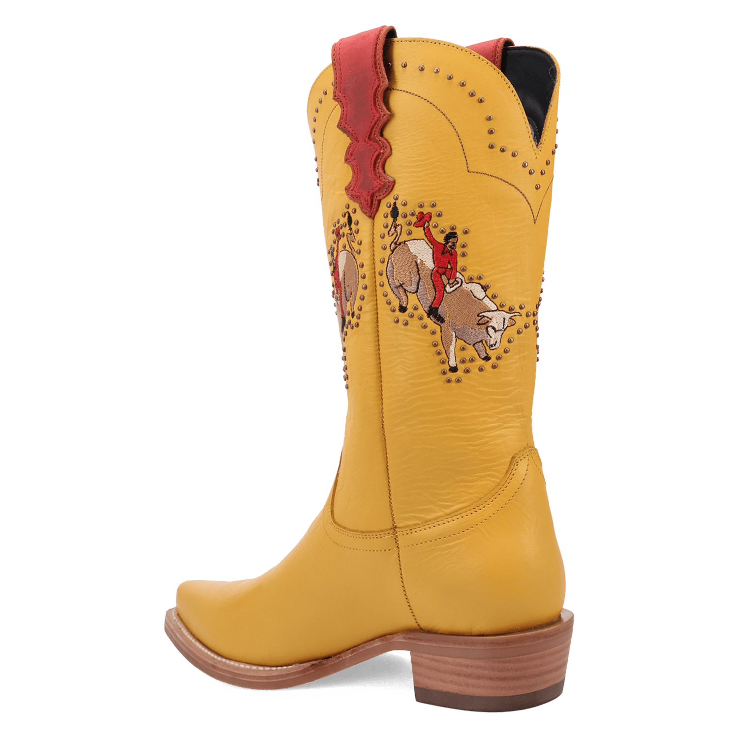 PRODUCT SHOT BUCK YEAH LEATHER BOOT AT 270 DEGREE ANGLE