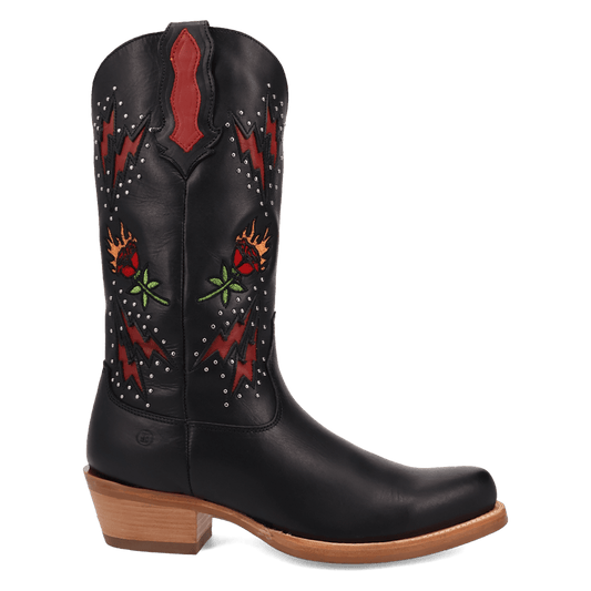 PRODUCT SHOT COUNTRY THUNDER LEATHER BOOT AT 90 DEGREE INSIDE ANGLE