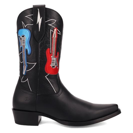PRODUCT SHOT ROAD HOUSE LEATHER BOOT AT 90 DEGREE INSIDE ANGLE