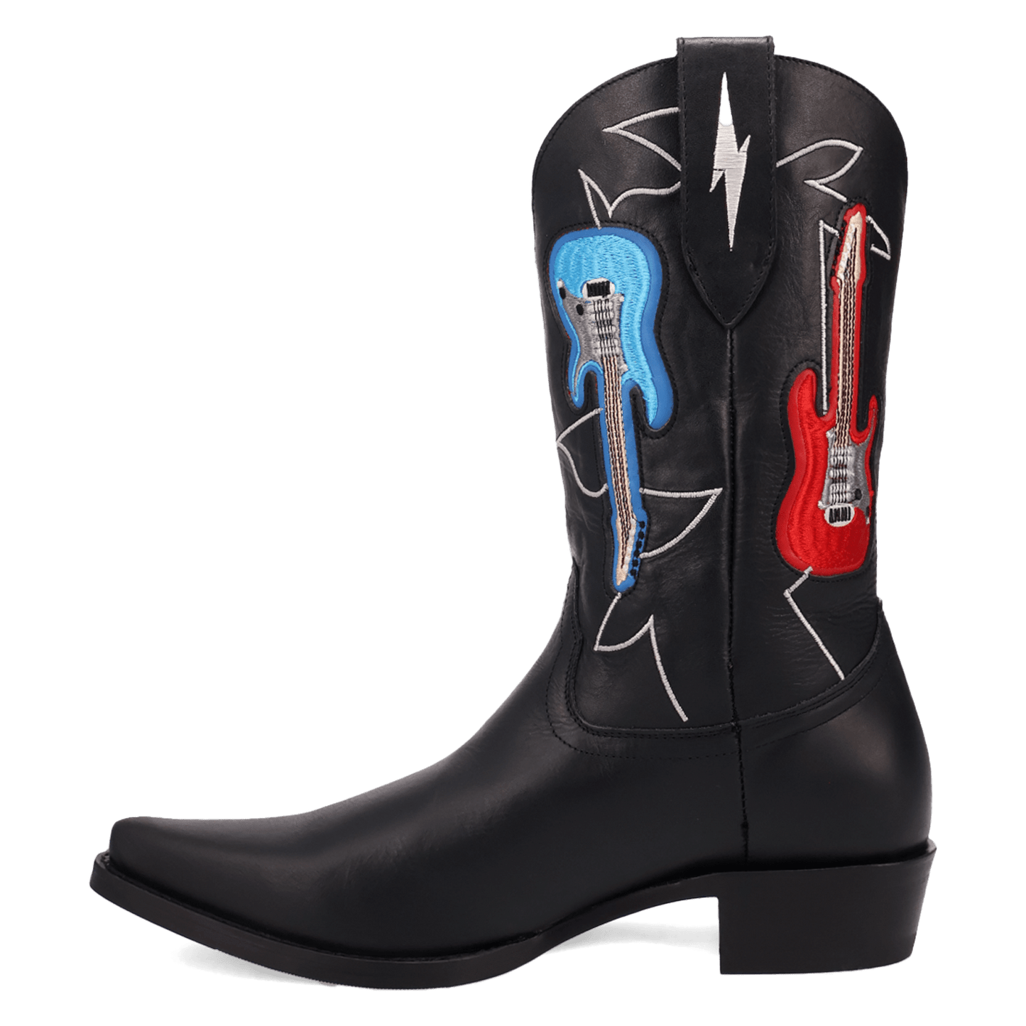 PRODUCT SHOT ROAD HOUSE LEATHER BOOT AT 135 DEGREE OUTSIDE ANGLE