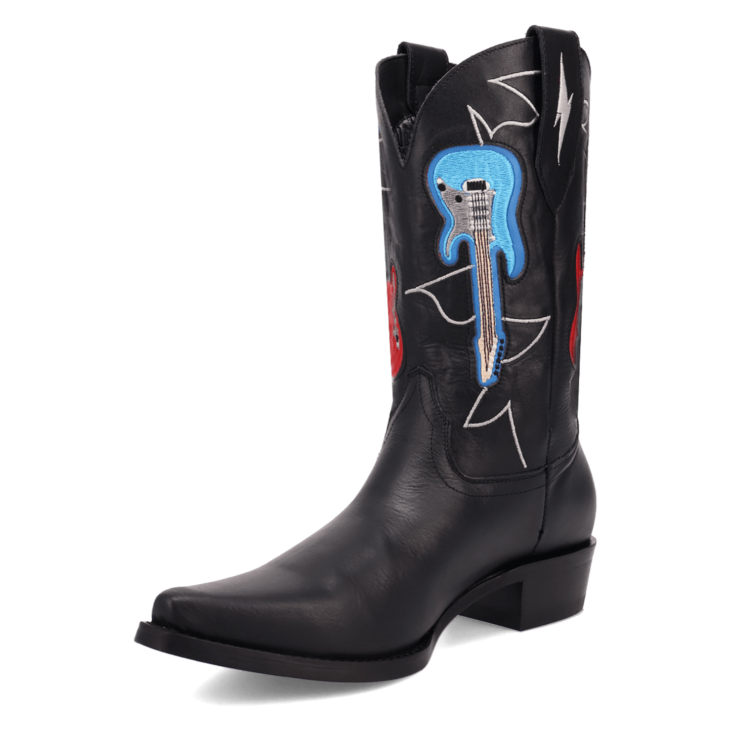 PRODUCT SHOT ROAD HOUSE LEATHER BOOT AT 225 DEGREE ANGLE