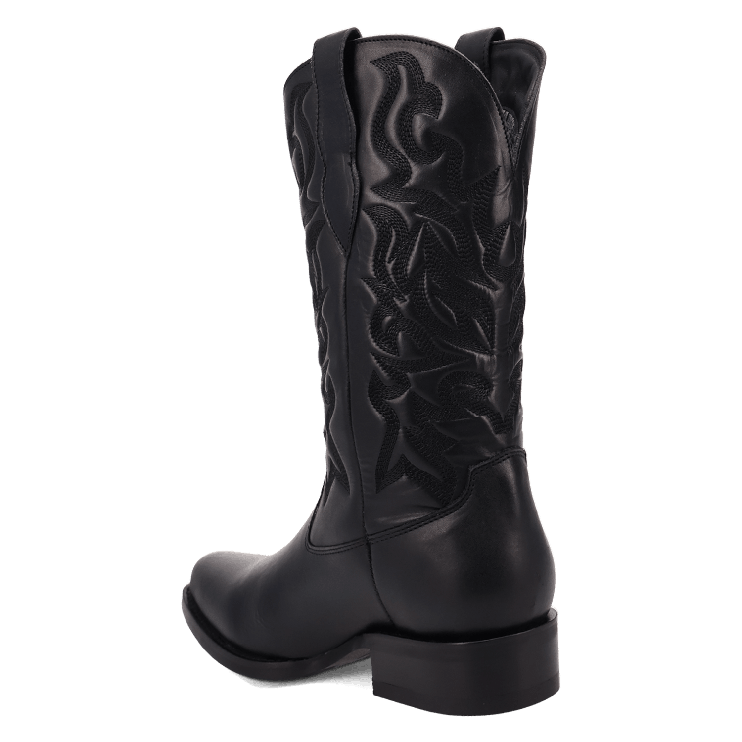 PRODUCT SHOT YOUNG BLOOD LEATHER BOOT AT 270 DEGREE ANGLE