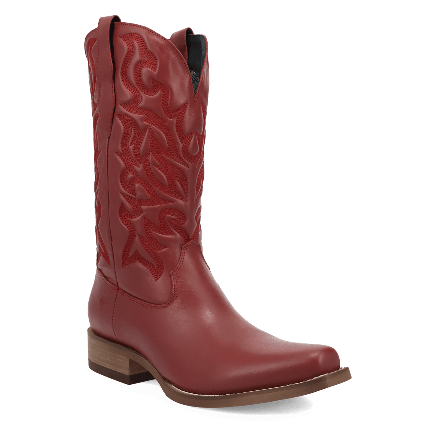 PRODUCT SHOT YOUNG BLOOD LEATHER BOOT AT 45 DEGREE ANGLE