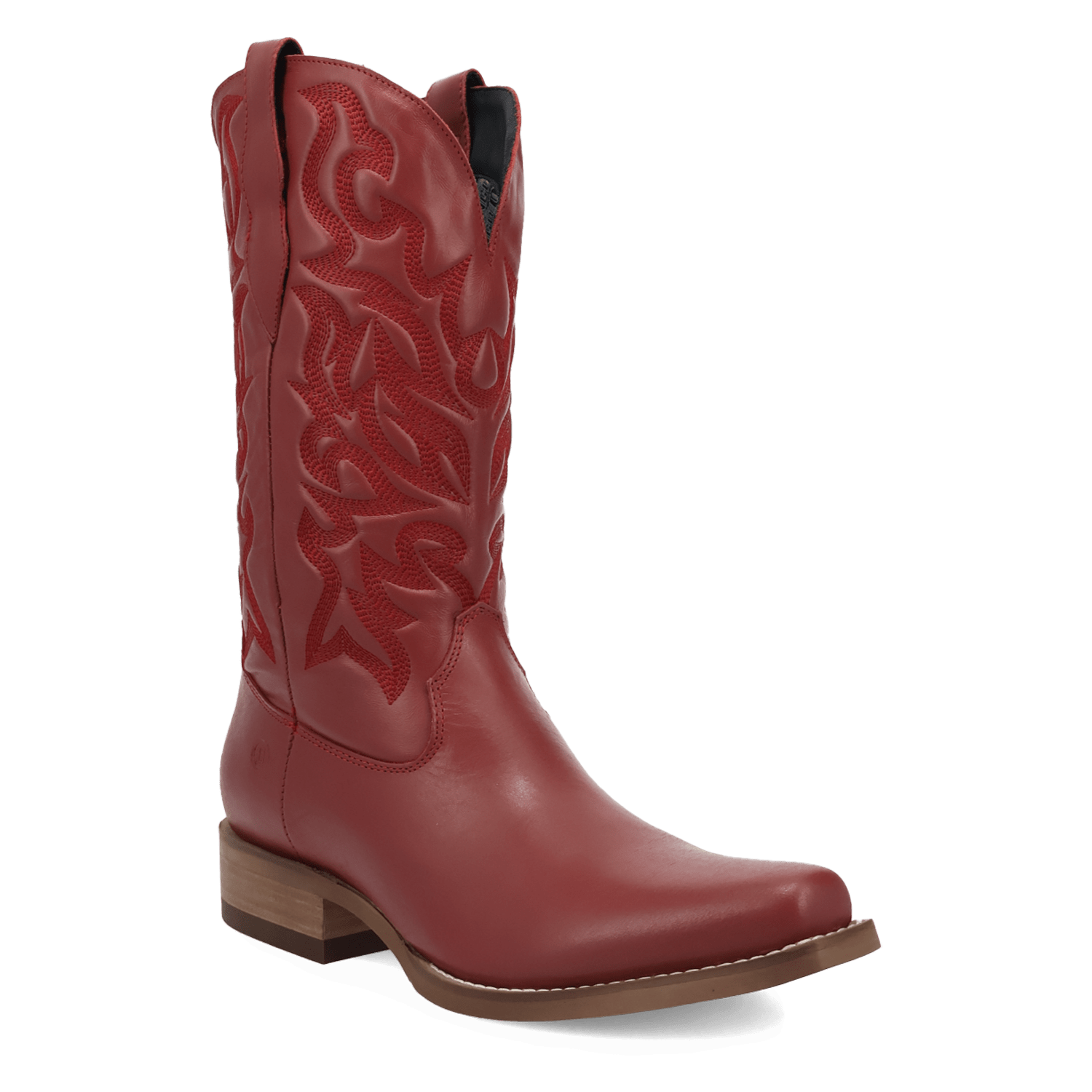 PRODUCT SHOT YOUNG BLOOD LEATHER BOOT AT 45 DEGREE ANGLE