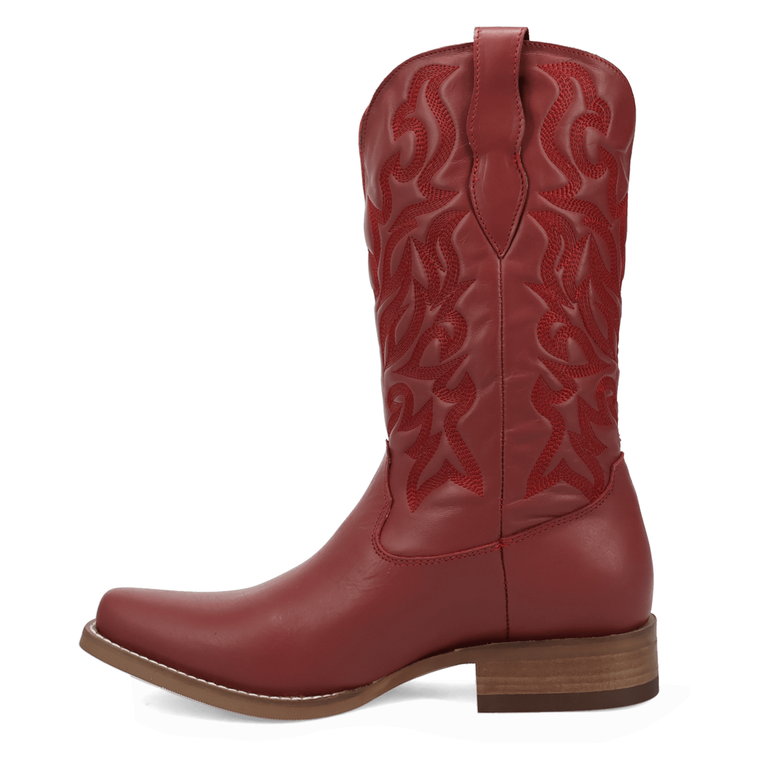 PRODUCT SHOT YOUNG BLOOD LEATHER BOOT AT 135 DEGREE OUTSIDE ANGLE