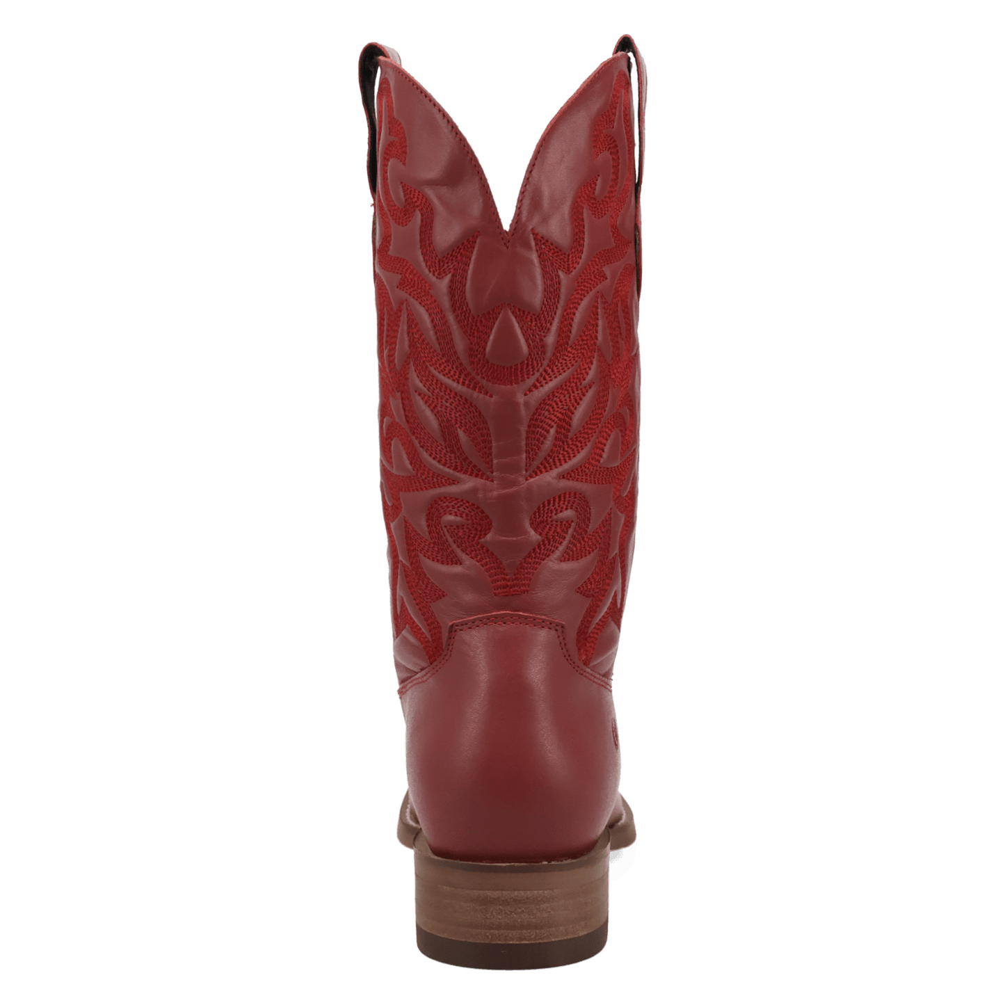 PRODUCT SHOT YOUNG BLOOD LEATHER BOOT AT 180 DEGREE BACK ANGLE