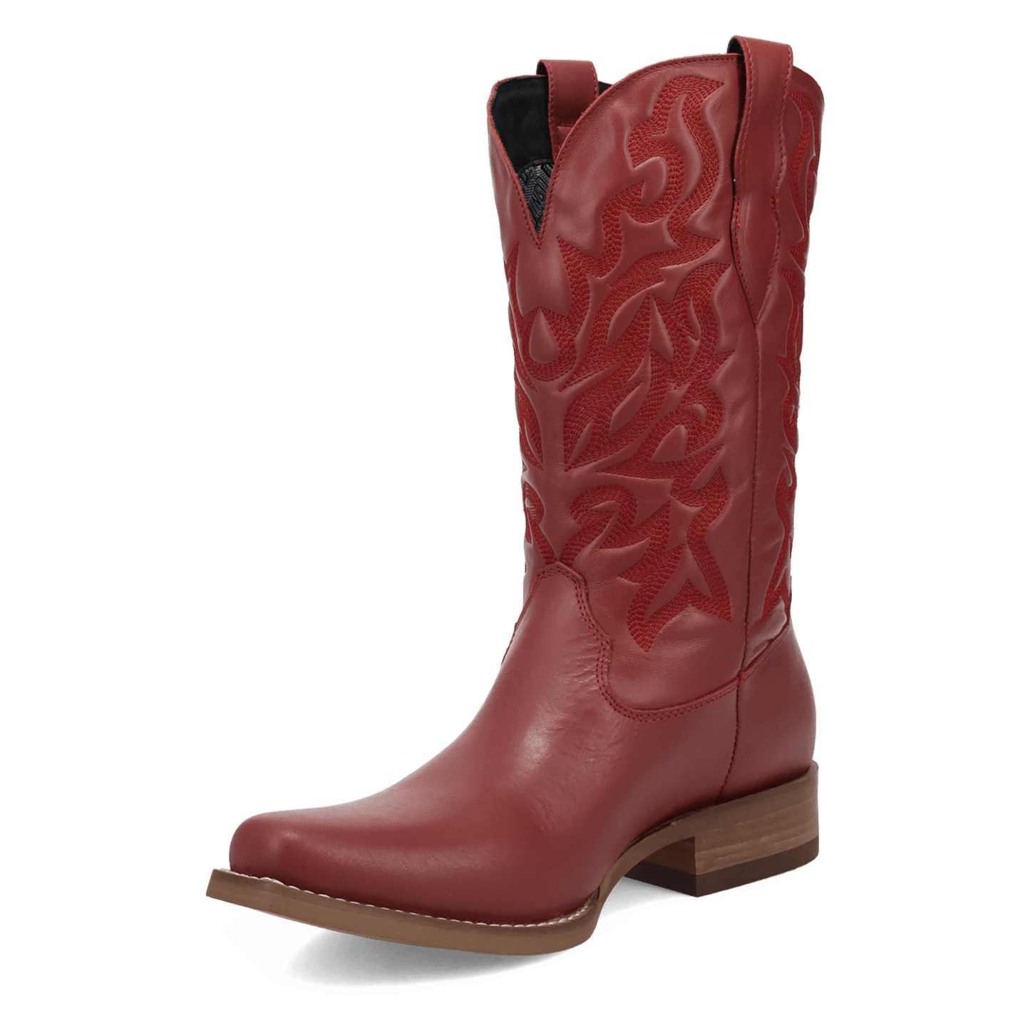 PRODUCT SHOT YOUNG BLOOD LEATHER BOOT AT 225 DEGREE ANGLE
