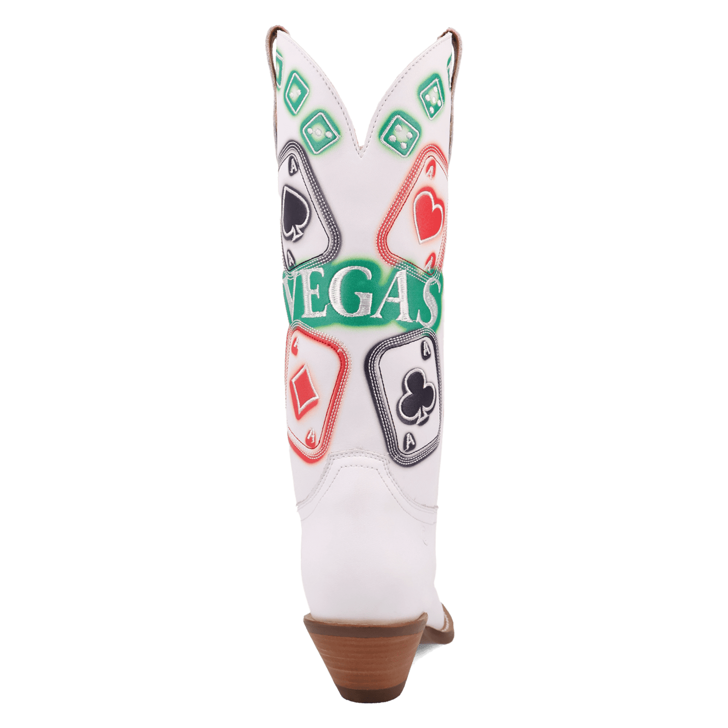 PRODUCT SHOT VEGAS LEATHER BOOT AT 180 DEGREE BACK ANGLE