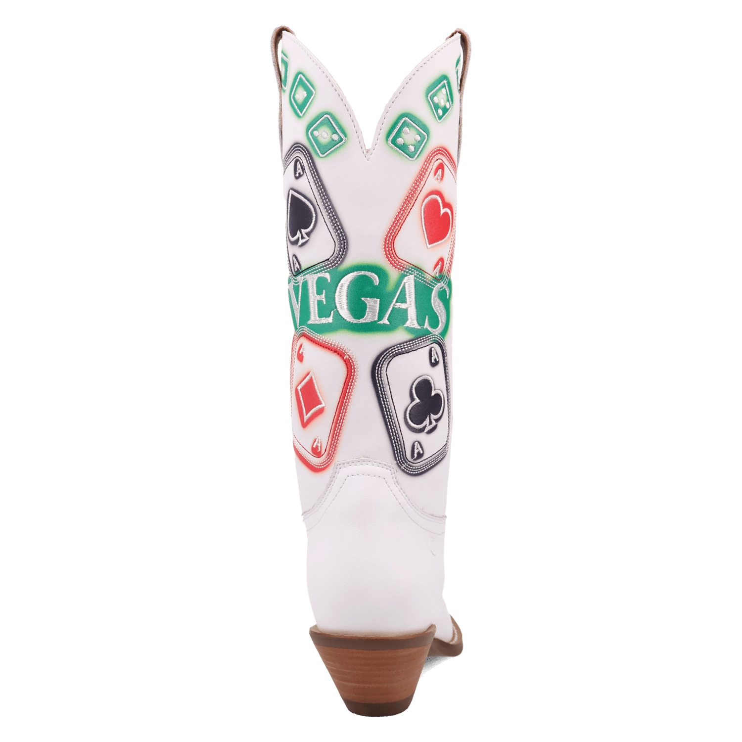 PRODUCT SHOT VEGAS LEATHER BOOT AT 180 DEGREE BACK ANGLE