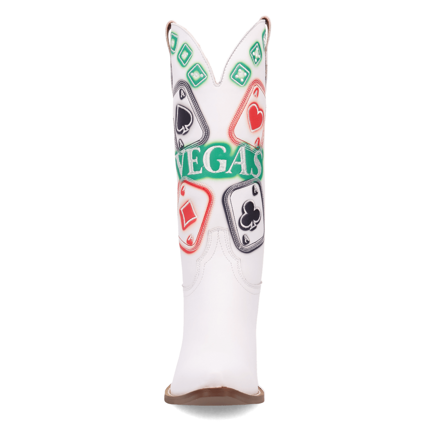 PRODUCT SHOT VEGAS LEATHER BOOT AT FRONT ANGLE