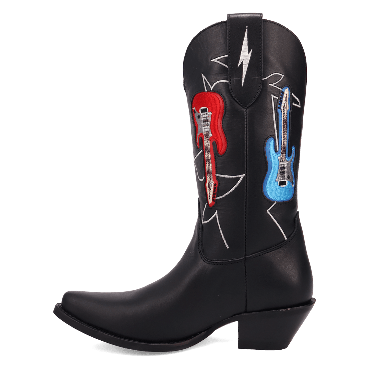 PRODUCT SHOT JUKEBOX LEATHER BOOT AT 135 DEGREE OUTSIDE ANGLE