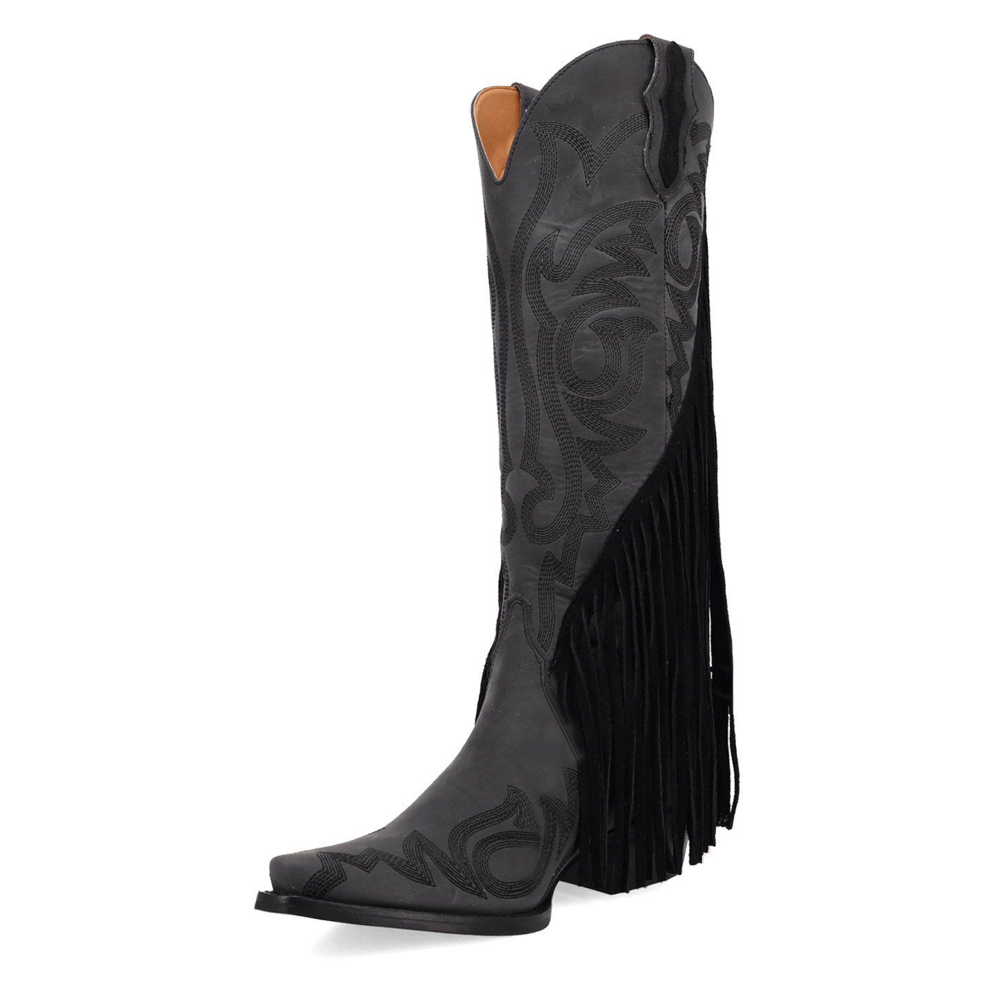 PRODUCT SHOT WALK WEST LEATHER BOOT AT 225 DEGREE ANGLE