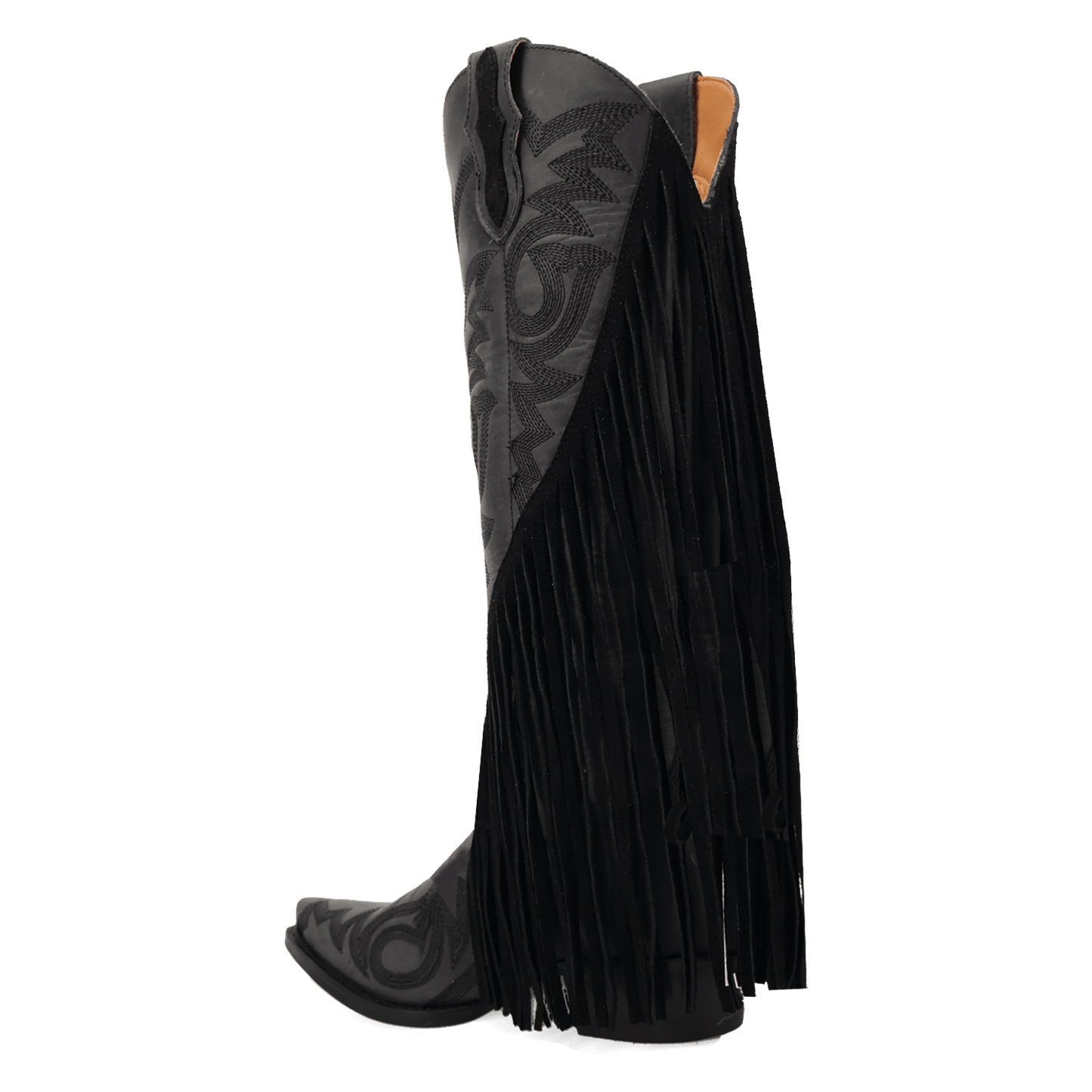 PRODUCT SHOT WALK WEST LEATHER BOOT AT 270 DEGREE ANGLE