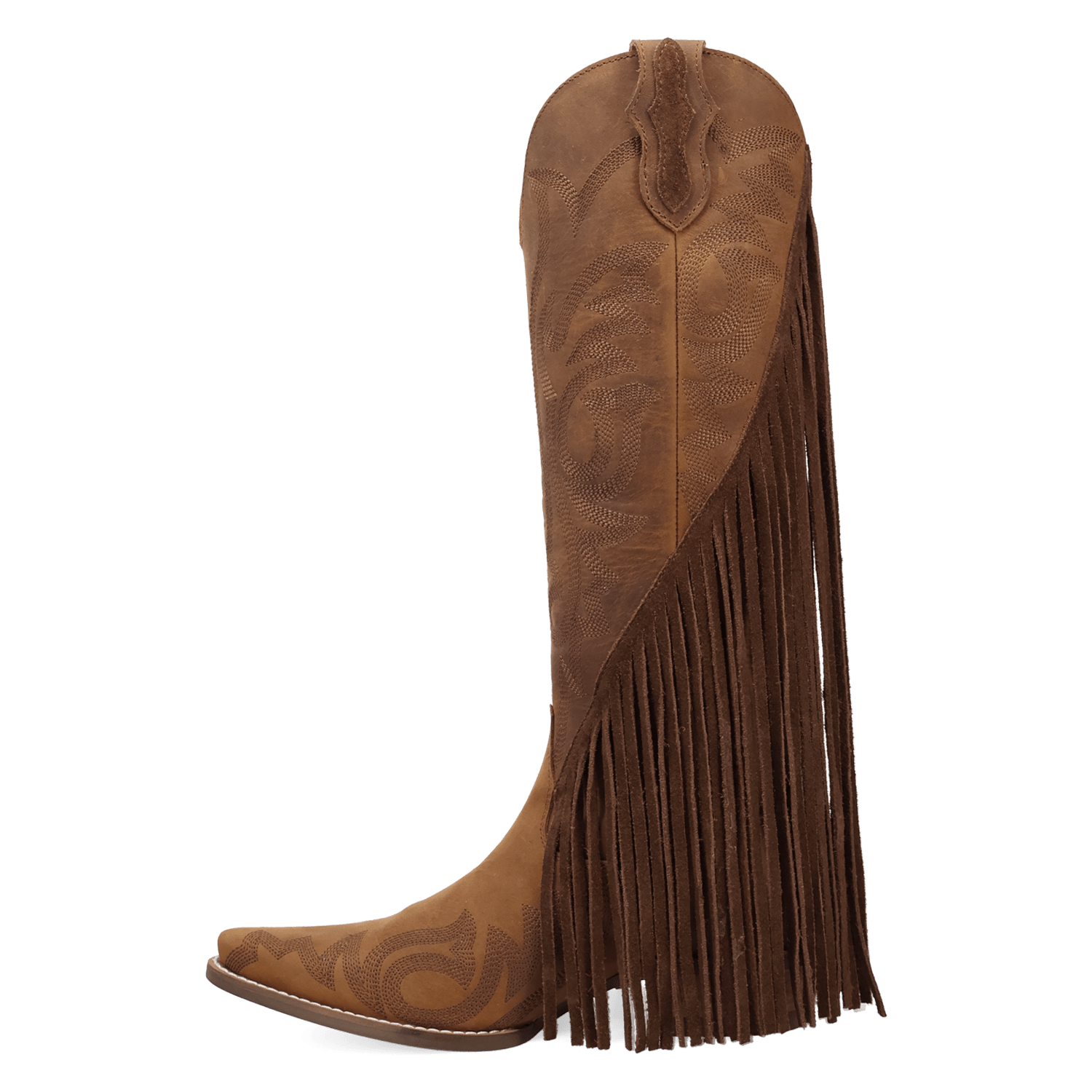 PRODUCT SHOT WALK WEST LEATHER BOOT AT 135 DEGREE OUTSIDE ANGLE