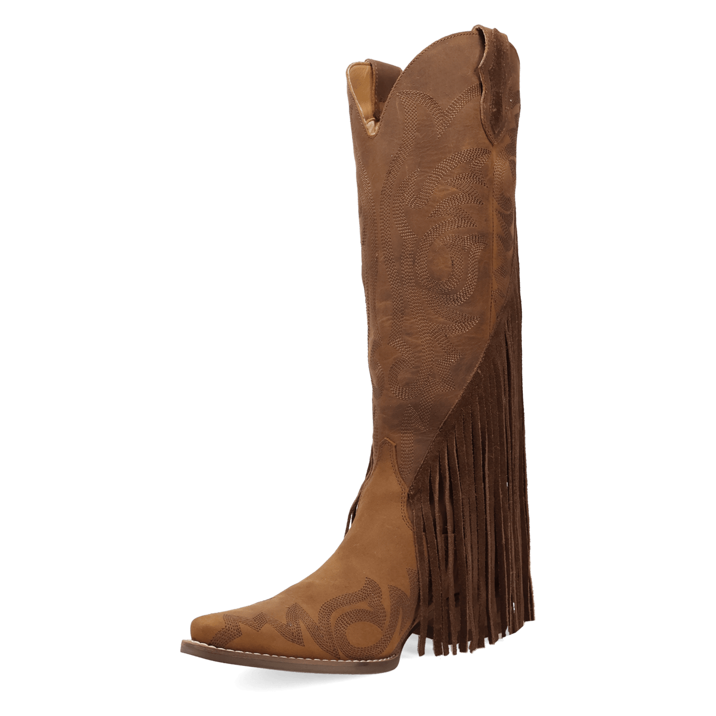 PRODUCT SHOT WALK WEST LEATHER BOOT AT 225 DEGREE ANGLE
