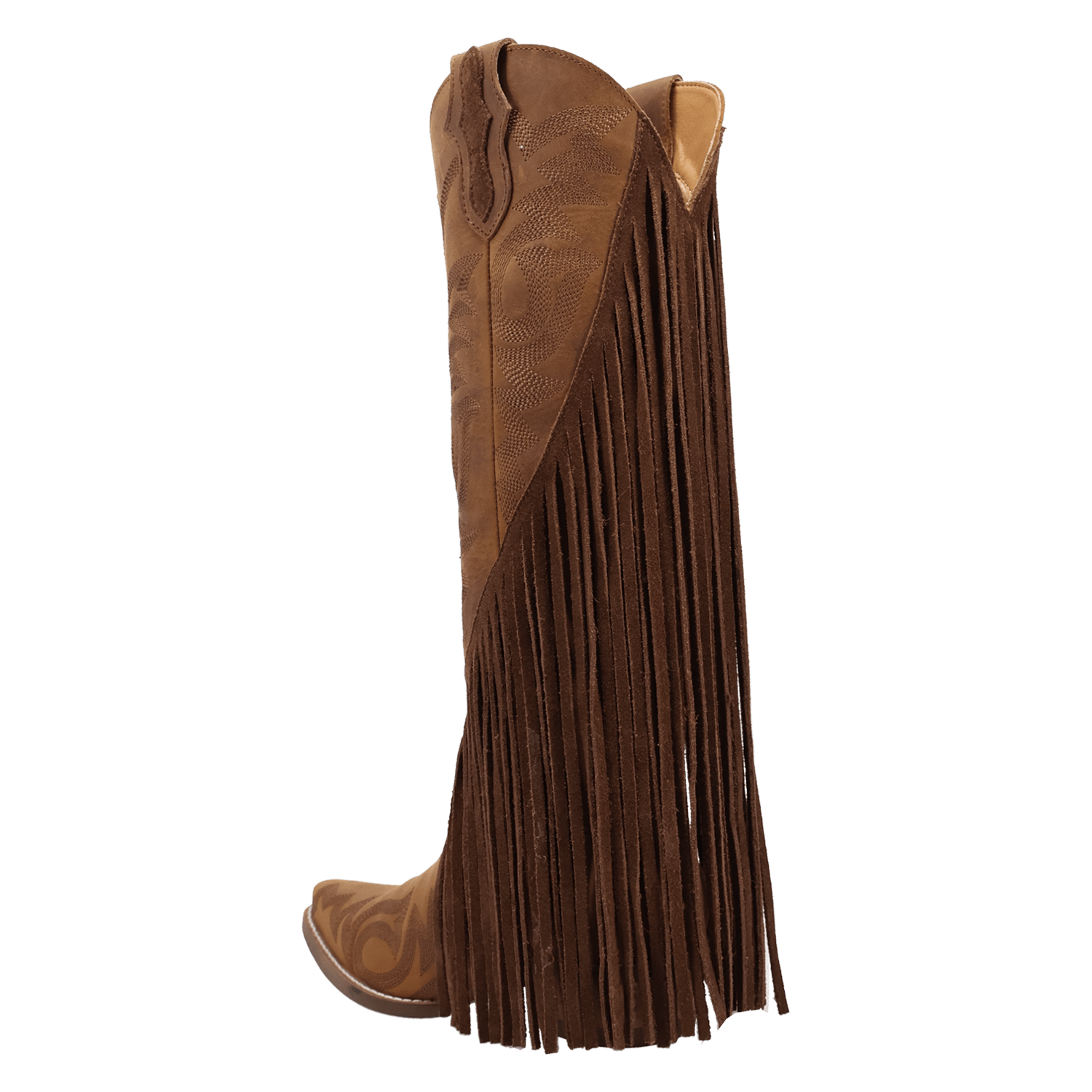 PRODUCT SHOT WALK WEST LEATHER BOOT AT 270 DEGREE ANGLE