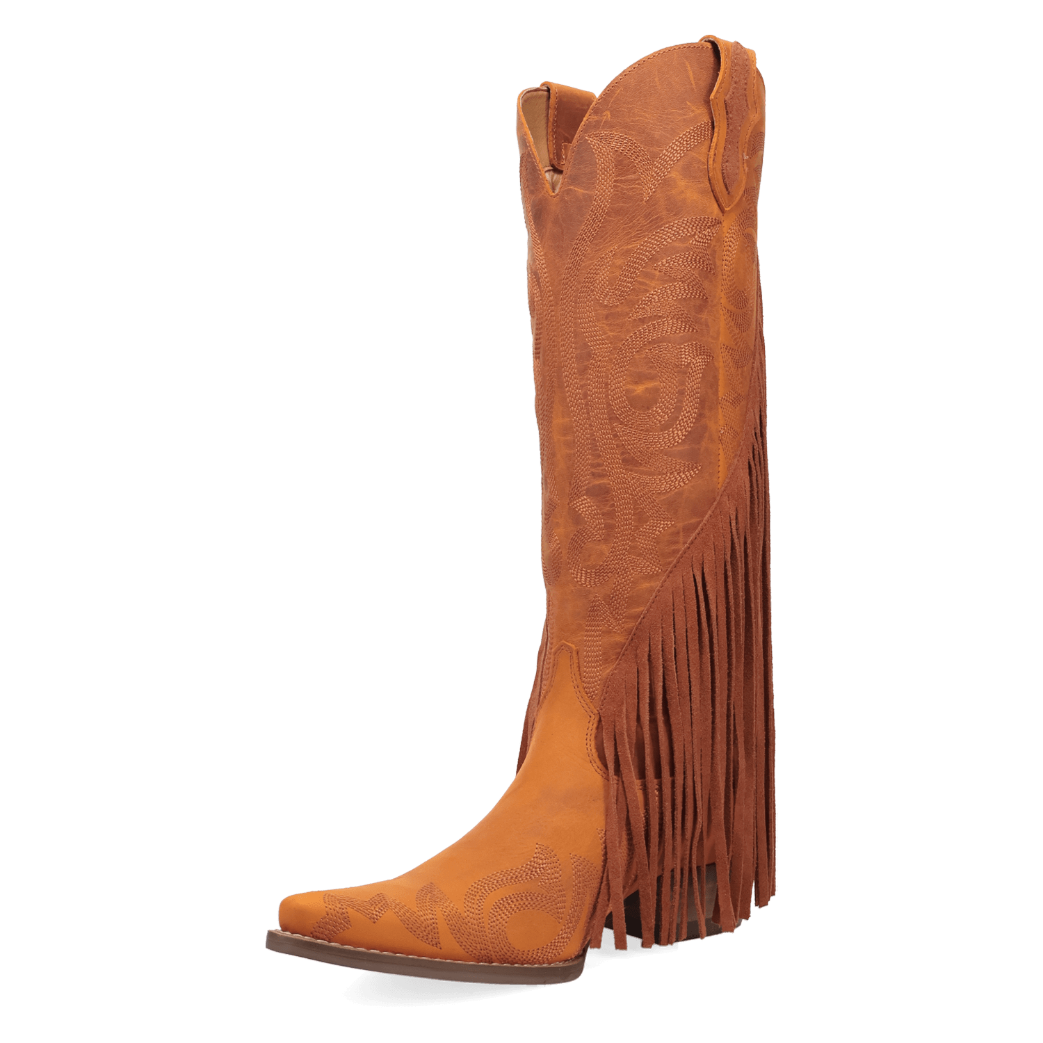 PRODUCT SHOT WALK WEST LEATHER BOOT AT 225 DEGREE ANGLE
