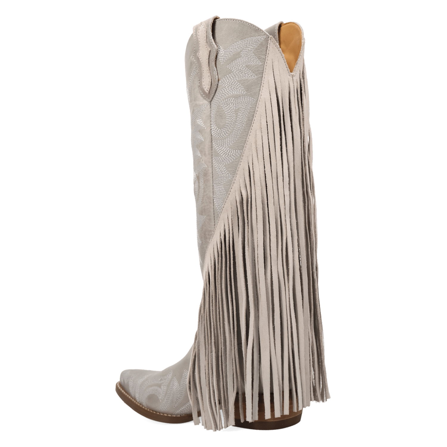 PRODUCT SHOT WALK WEST LEATHER BOOT AT 270 DEGREE ANGLE