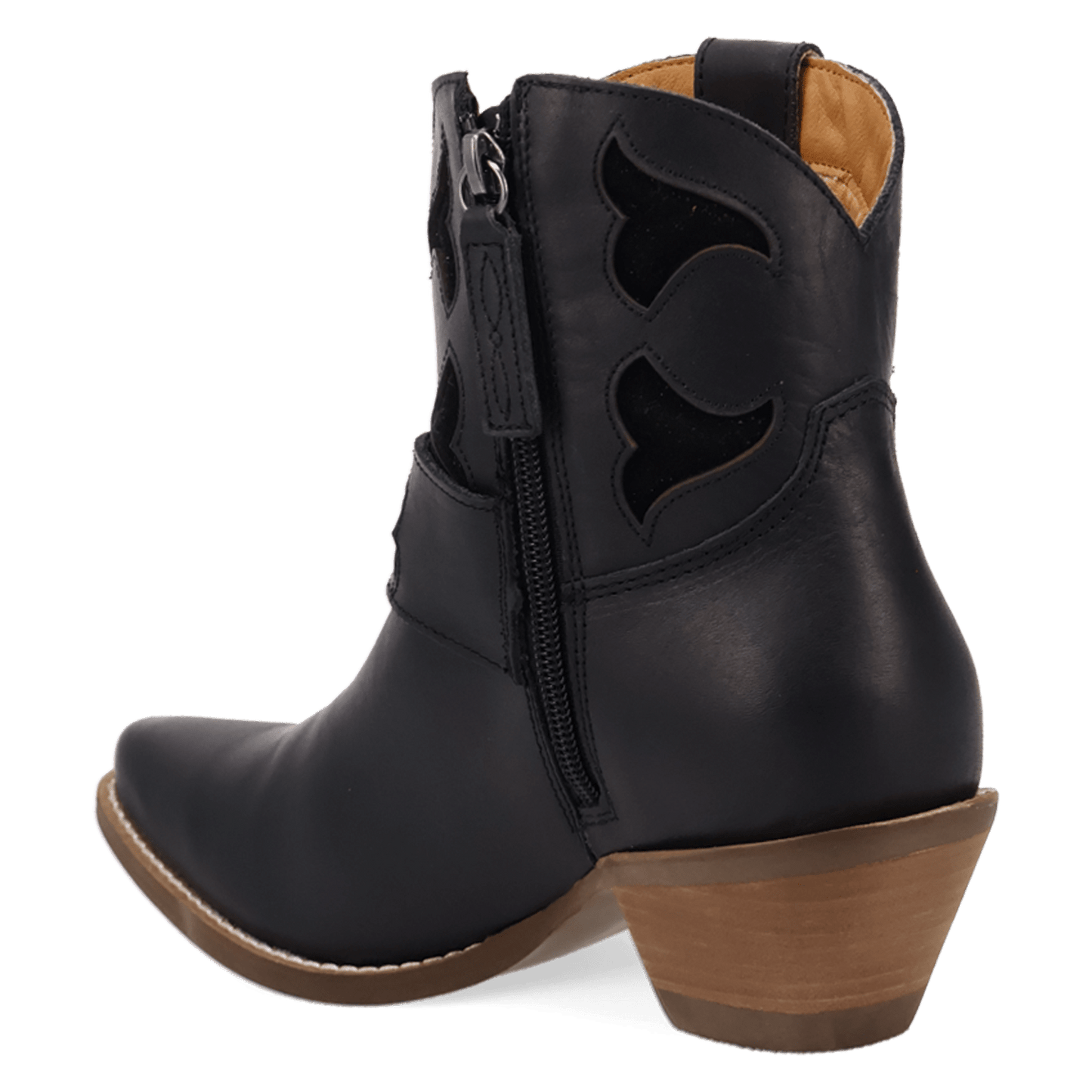 PRODUCT SHOT SADDLE UP LEATHER BOOTIE AT 270 DEGREE ANGLE