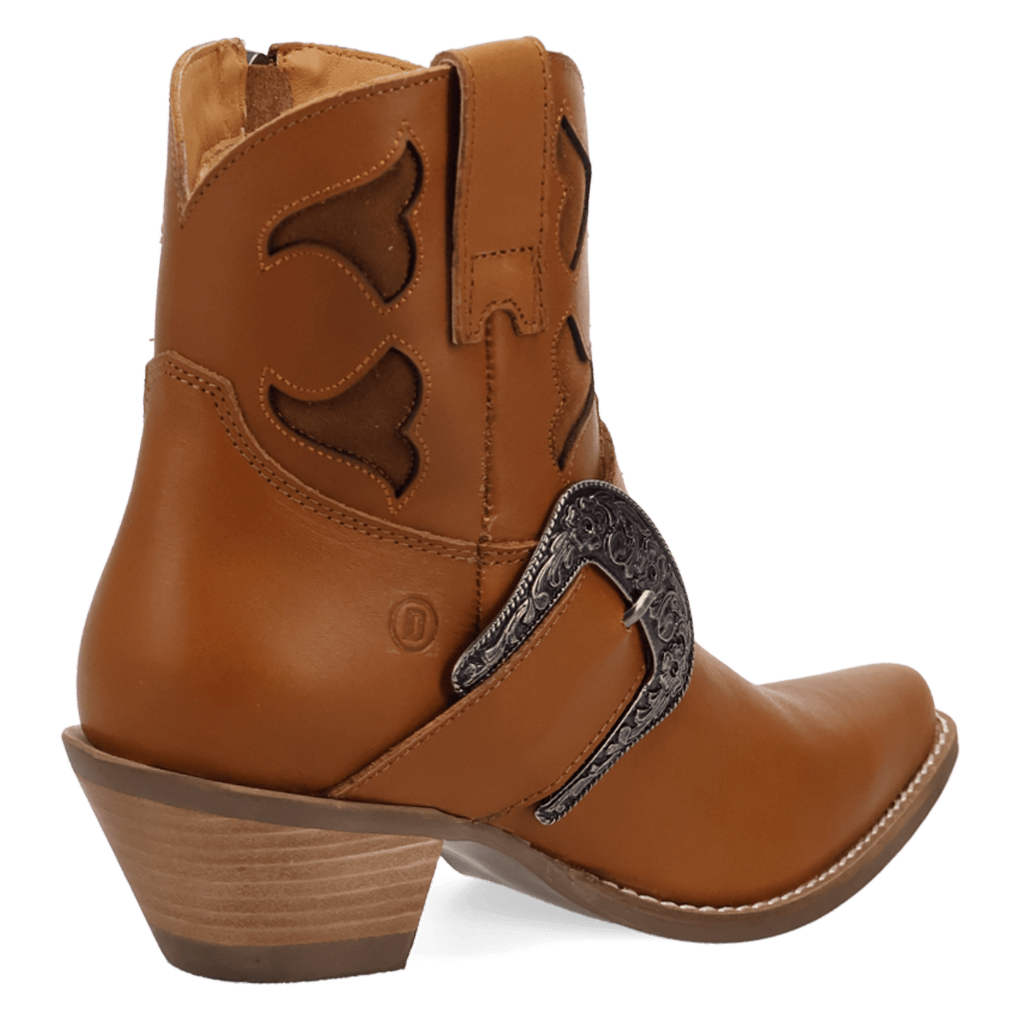 PRODUCT SHOT SADDLE UP LEATHER BOOTIE AT 315 DEGREE ANGLE