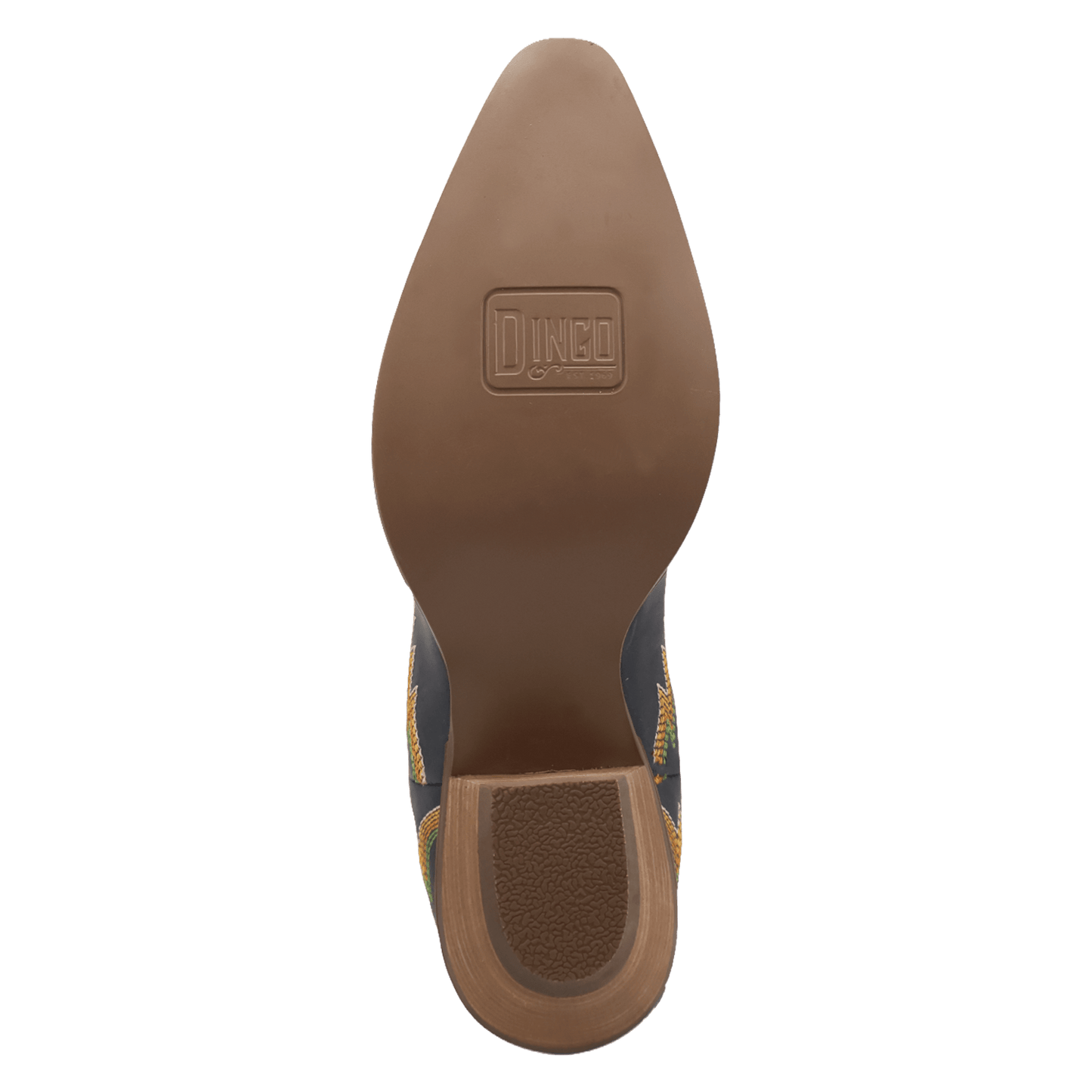PRODUCT SHOT LANTANA LEATHER BOOT AT OUTSOLE ANGLE