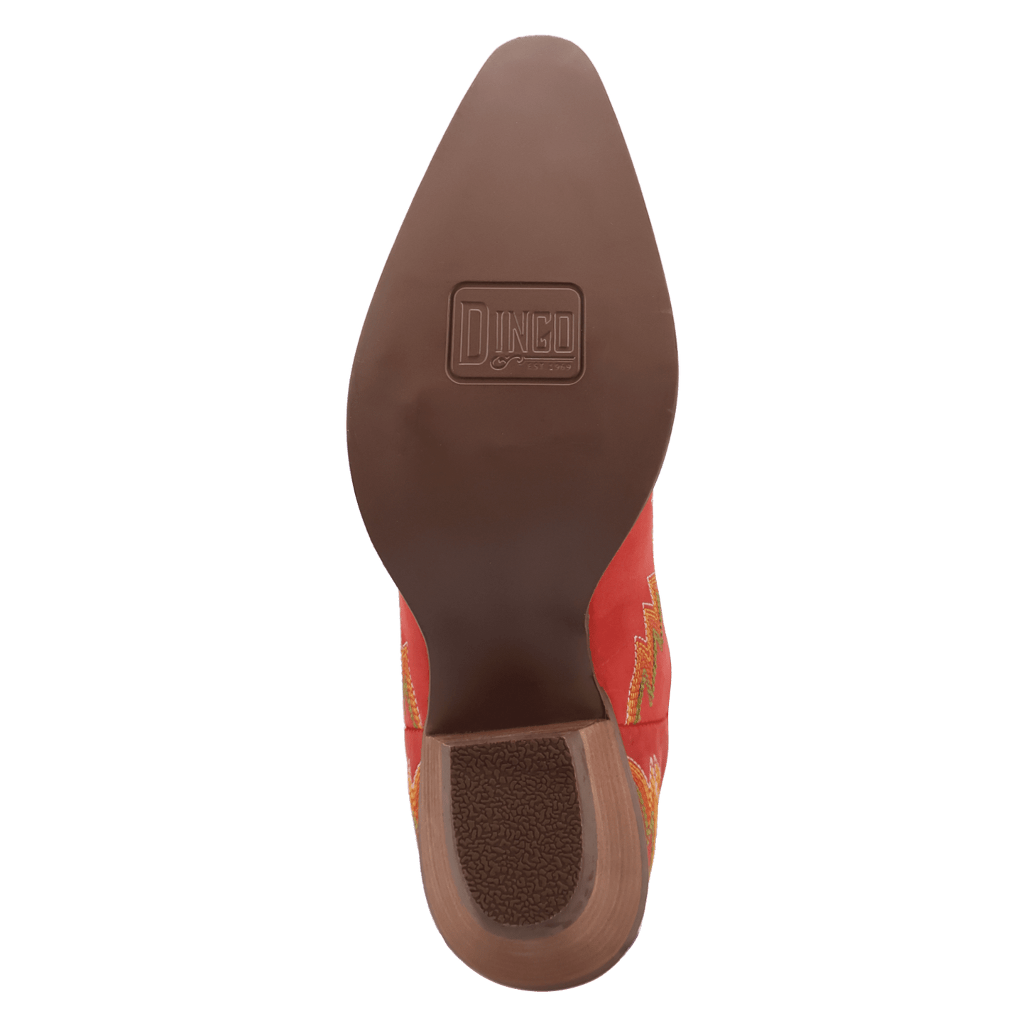 PRODUCT SHOT LANTANA LEATHER BOOT AT OUTSOLE ANGLE