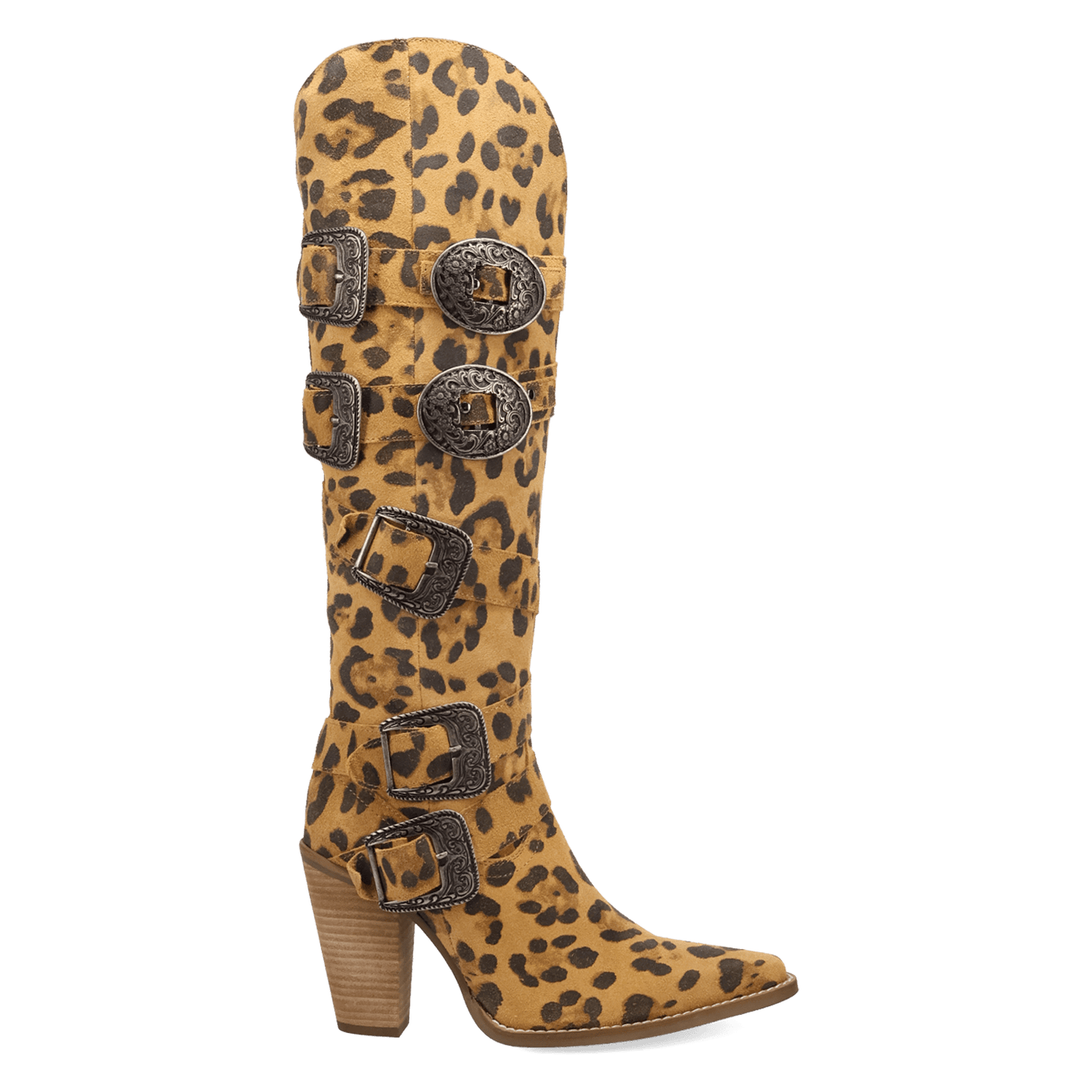 PRODUCT SHOT SPURWEST LEATHER BOOT AT 90 DEGREE INSIDE ANGLE