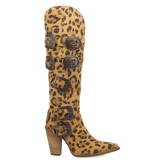 PRODUCT SHOT SPURWEST LEATHER BOOT AT 90 DEGREE INSIDE ANGLE