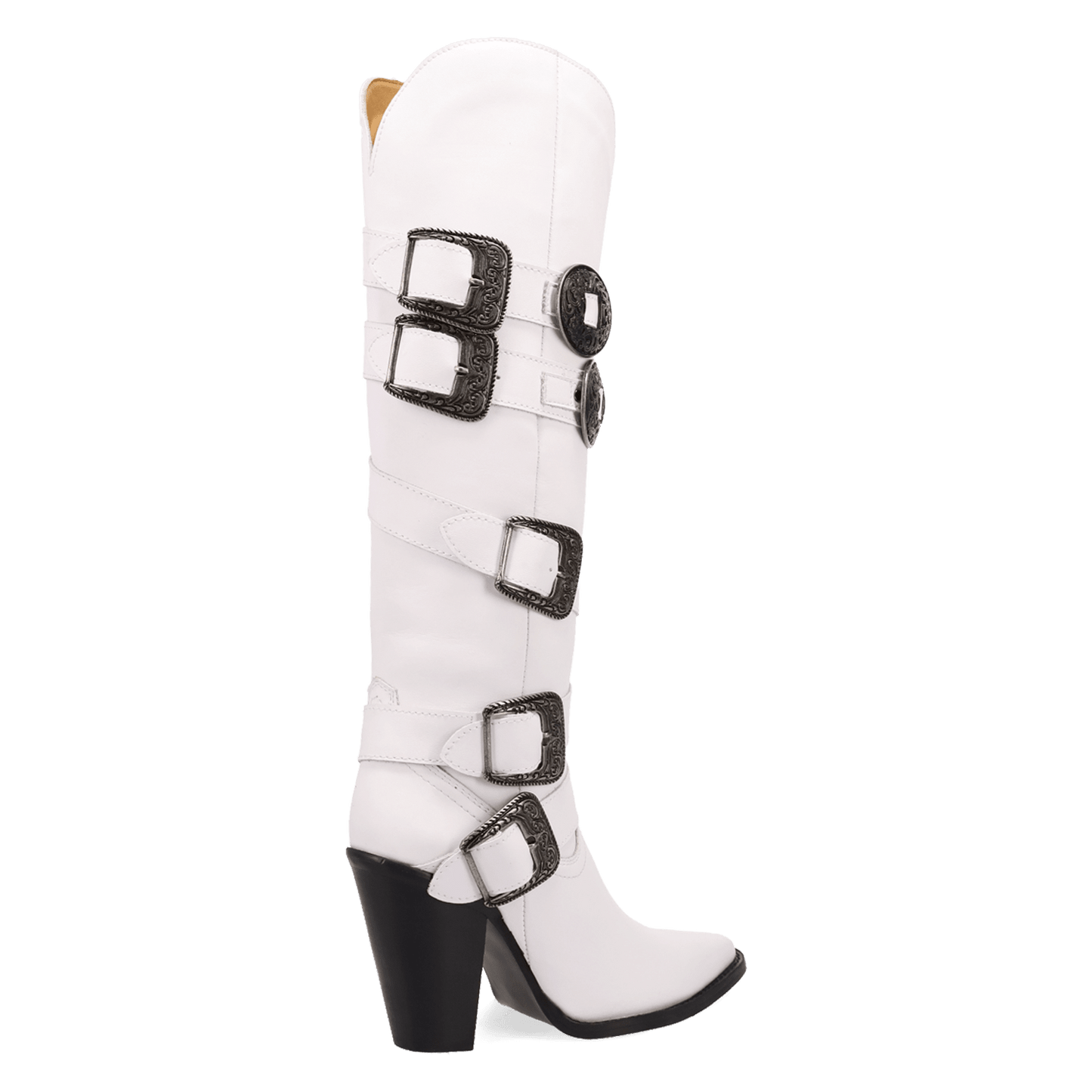 PRODUCT SHOT SPURWEST LEATHER BOOT AT 315 DEGREE ANGLE