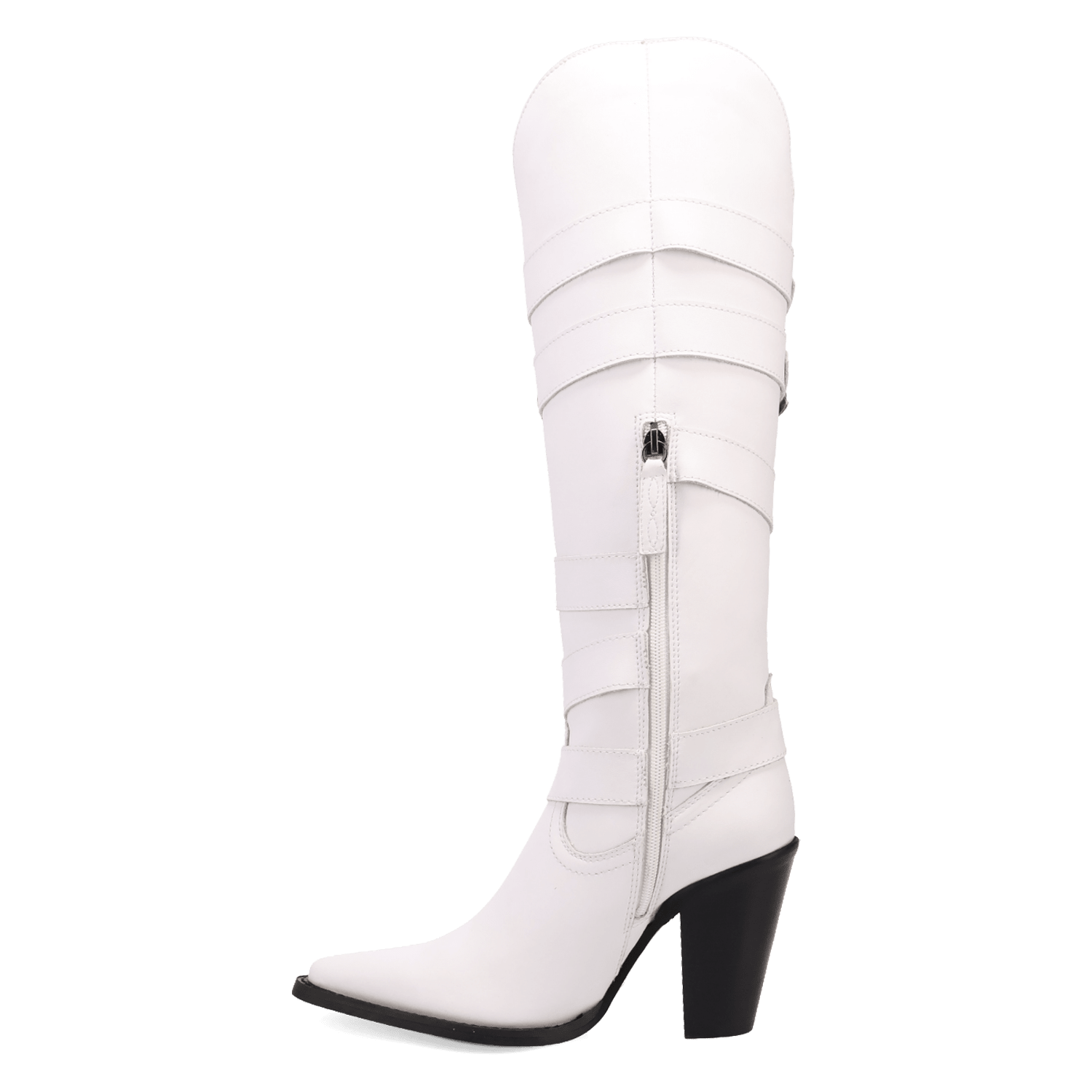PRODUCT SHOT SPURWEST LEATHER BOOT AT 135 DEGREE OUTSIDE ANGLE
