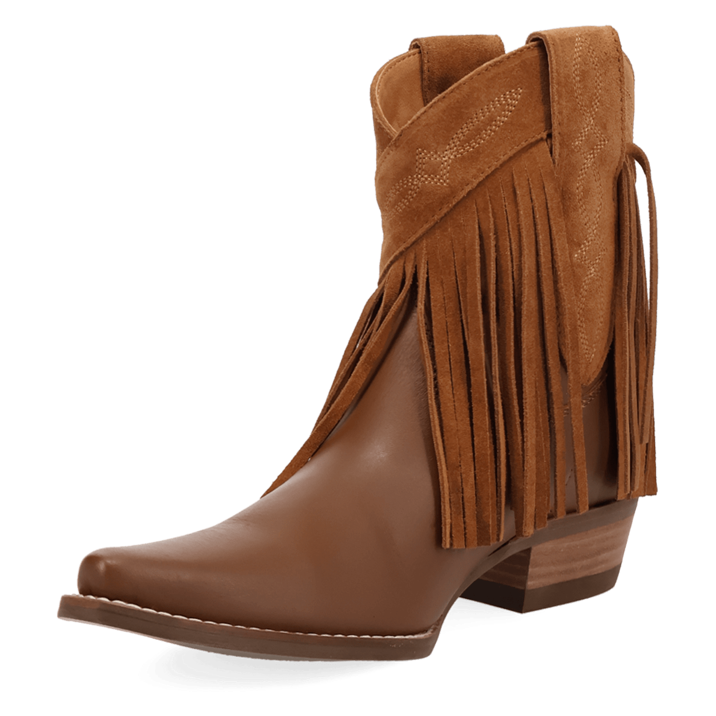 PRODUCT SHOT LAST RIDE LEATHER BOOTIE AT 225 DEGREE ANGLE